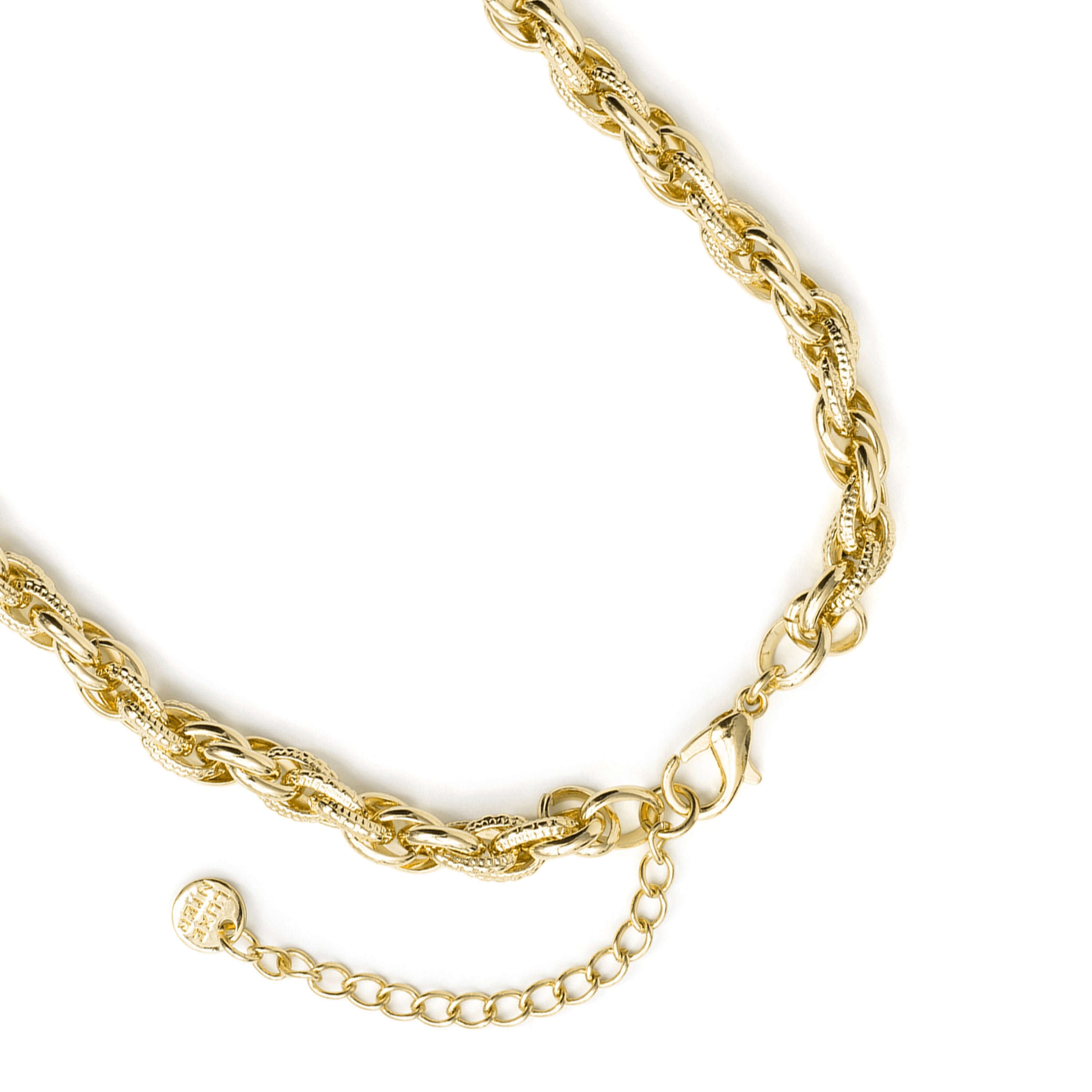 Collana in cristallo multicolore con finitura in oro giallo 18k - Moodab