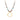 Multicolor Crystal Necklace finished in 18K yellow gold - Miyou