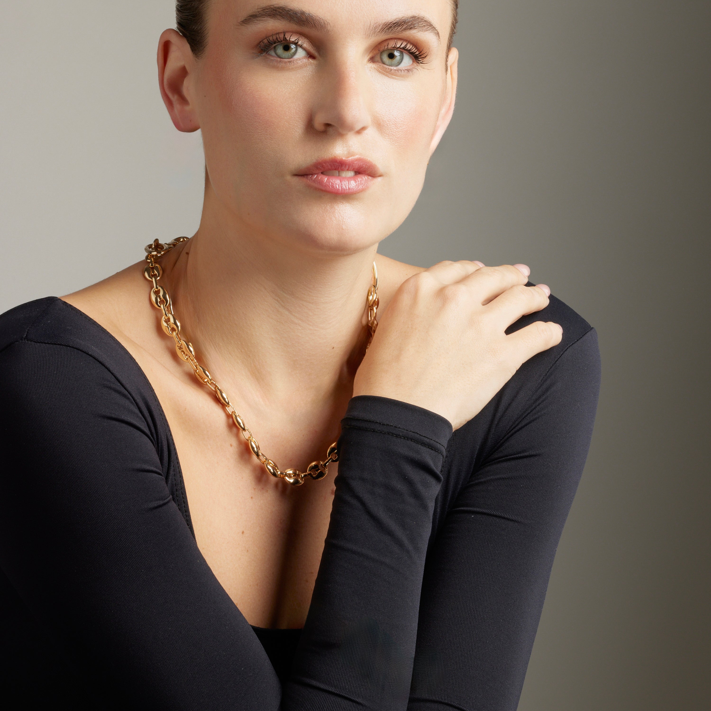 Collier finition en or jaune 18K - Midyu