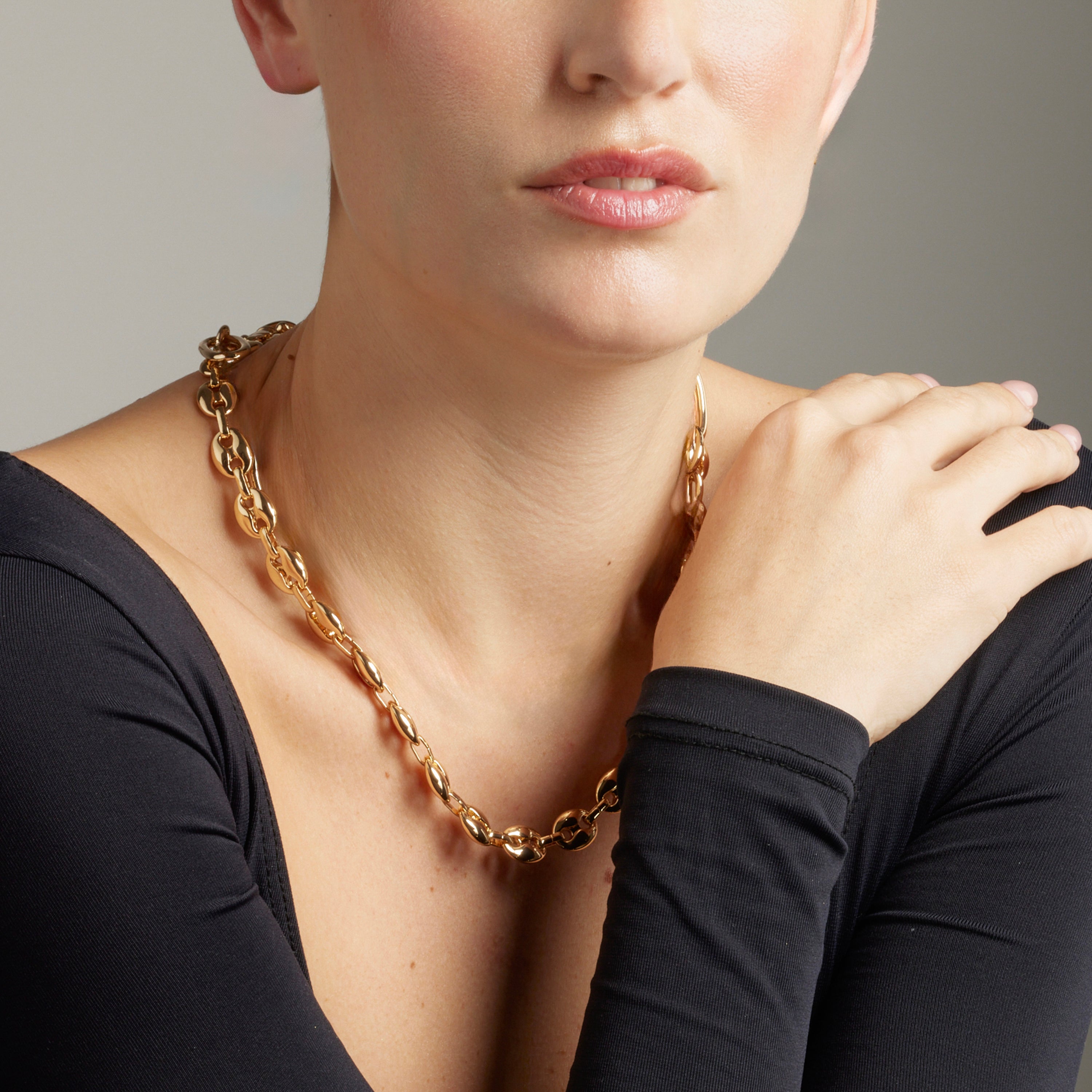 Halskette mit 18K Gelbgold-Finish - Midyu