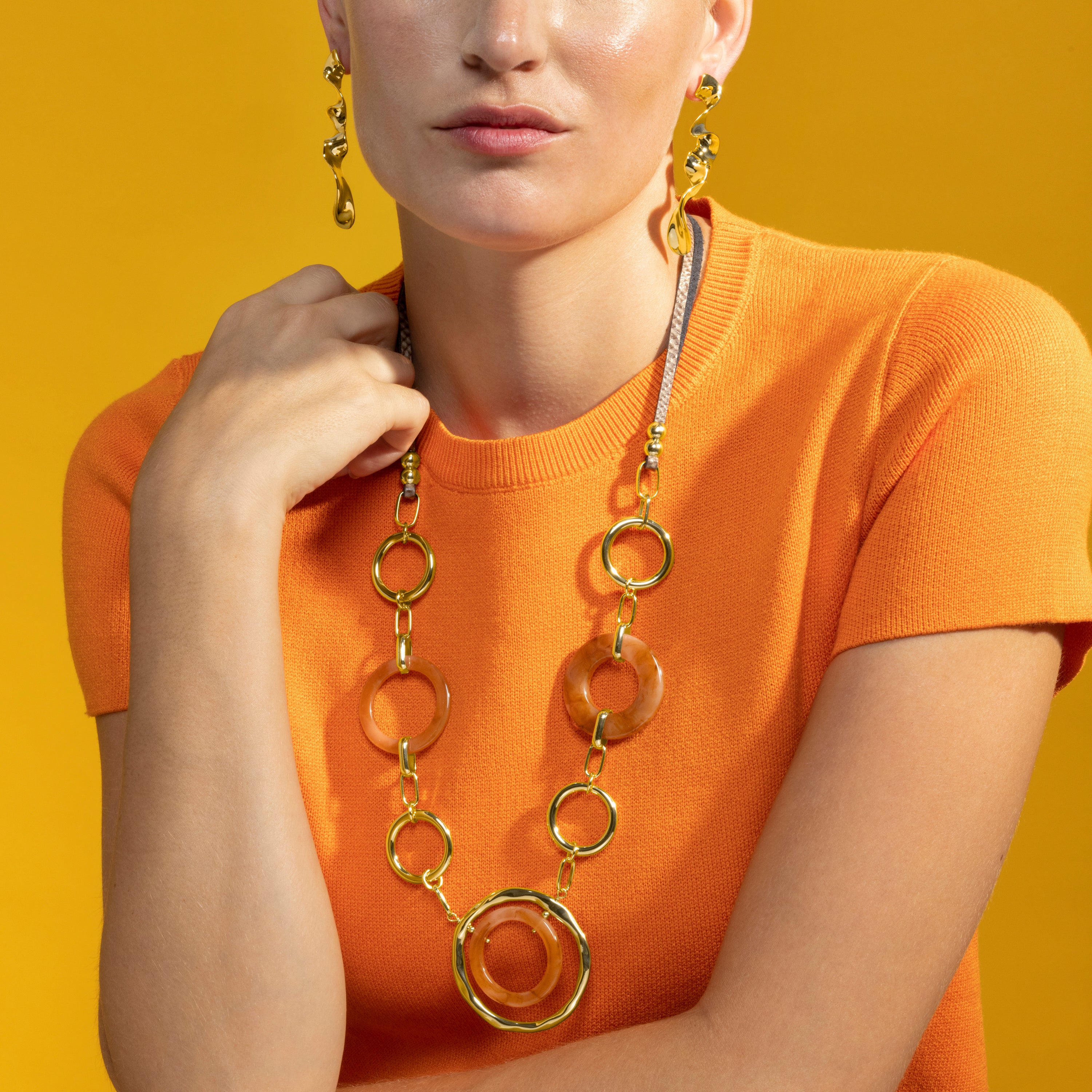 Halskette mit 18k Goldfinish - Saimil