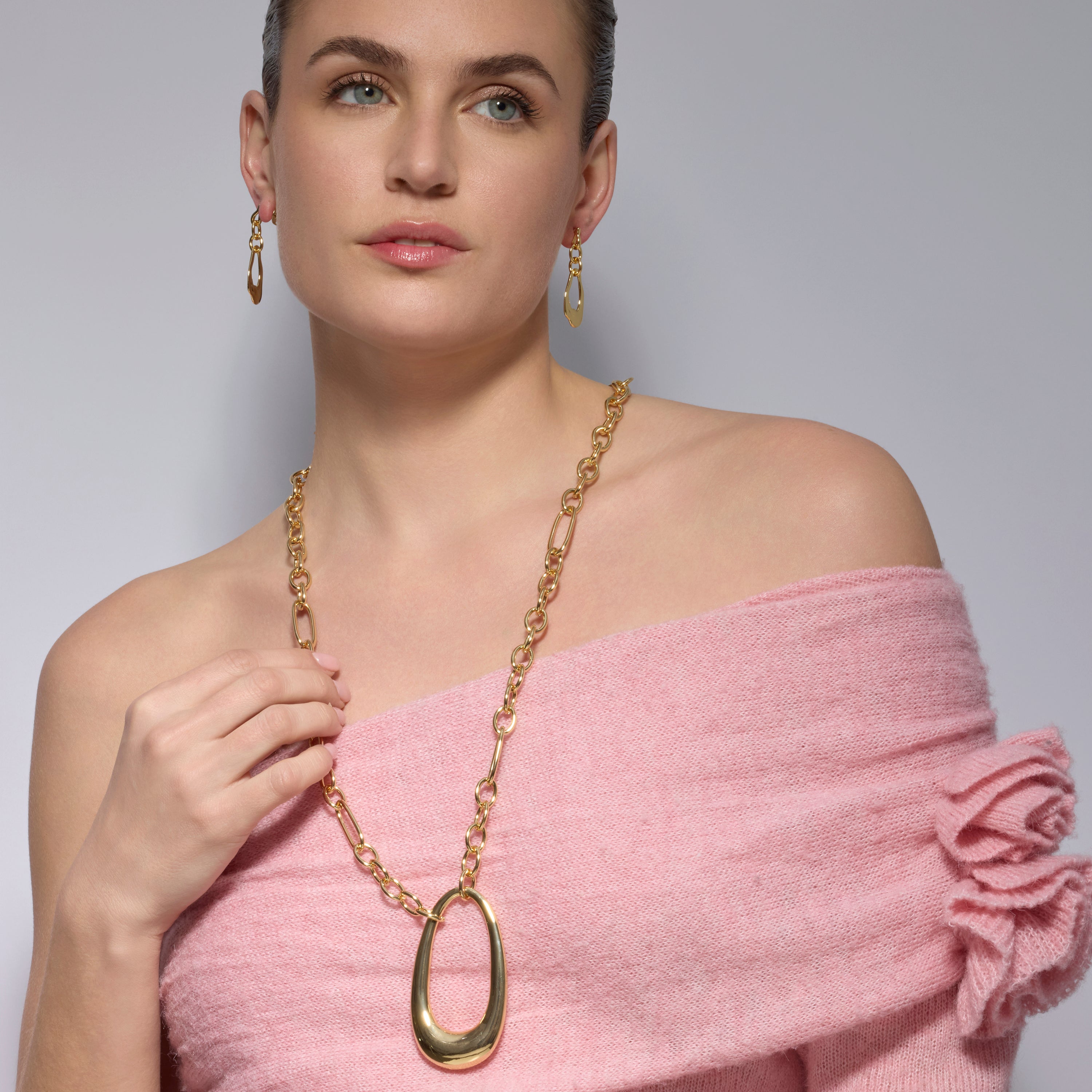 18k yellow gold finished collar - Othoai