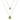 Green Jade Necklace finished in 18K yellow gold - Abelia