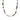 Multicolor Natural Stone Necklace finished in 18K yellow gold - Kasyo