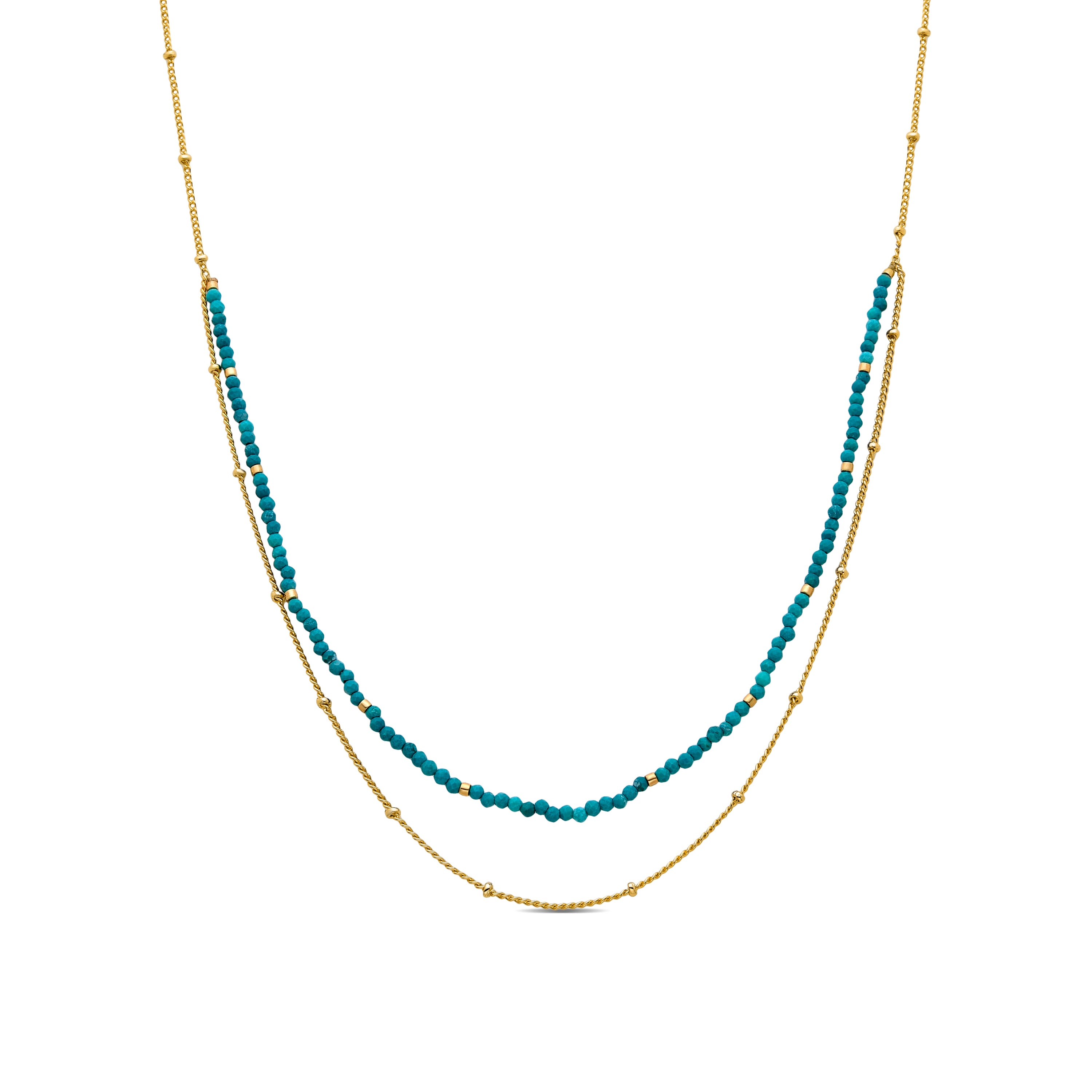 Miwa necklace 18k gold finish