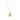 Multicolor Zirconia Necklace with 18k Gold Finish - Alphabet