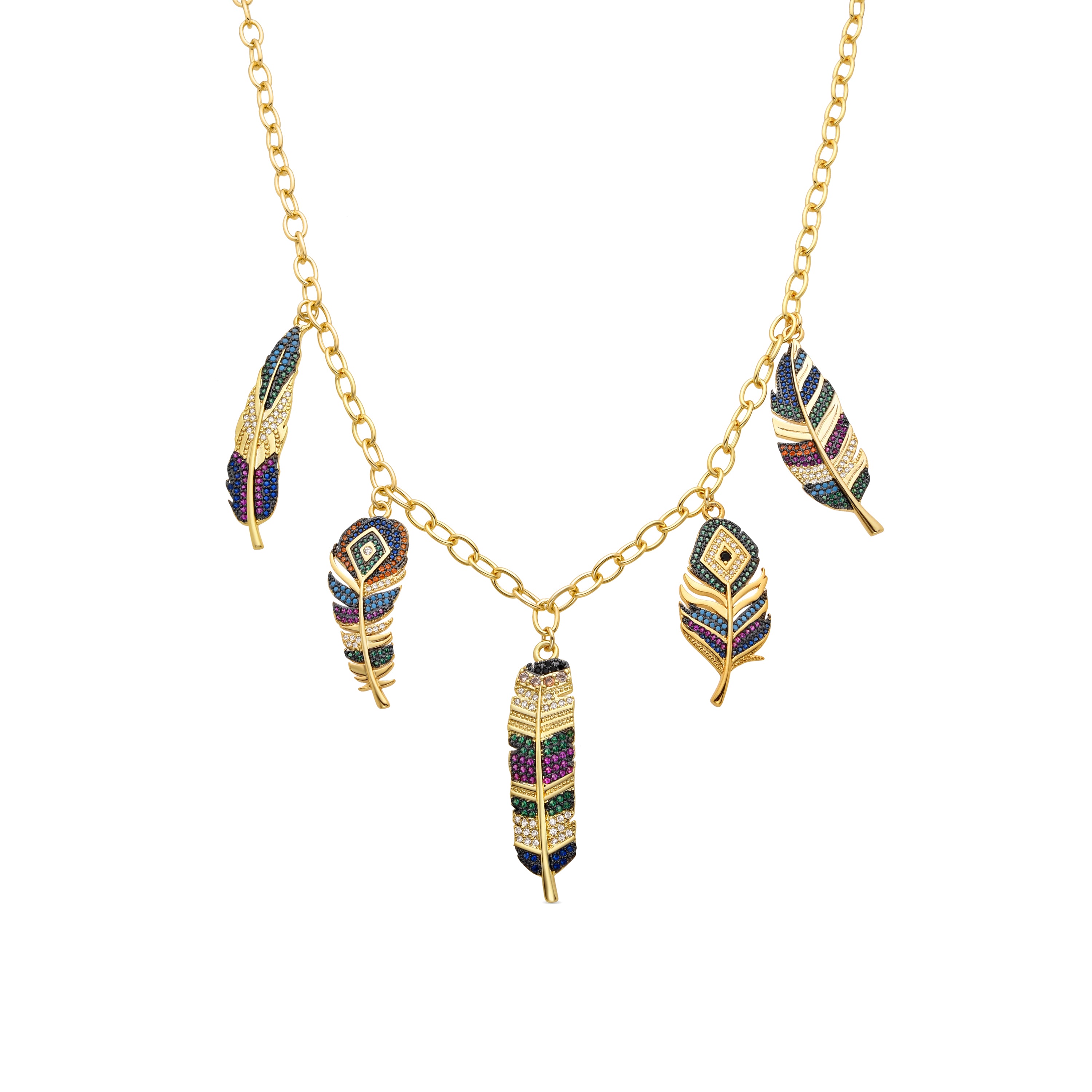 Muisem necklace 18k gold finish