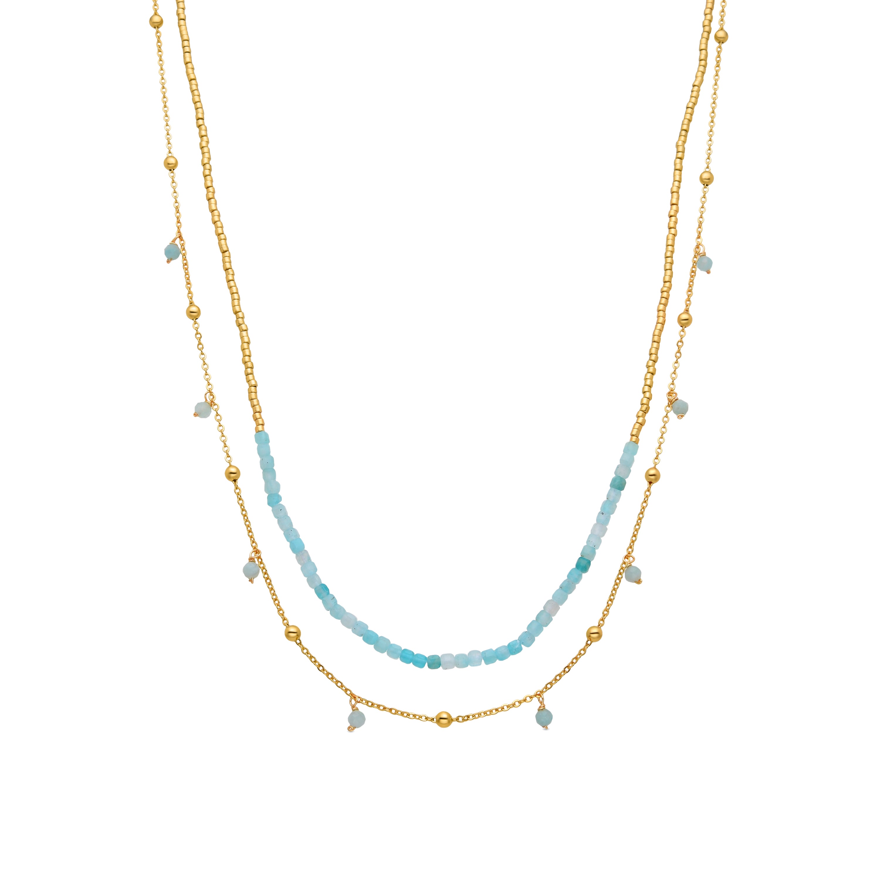 Akya necklace 18k gold finish