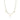 Halskette mit blauem Kristall, 18k Gold-Finish - Zinli