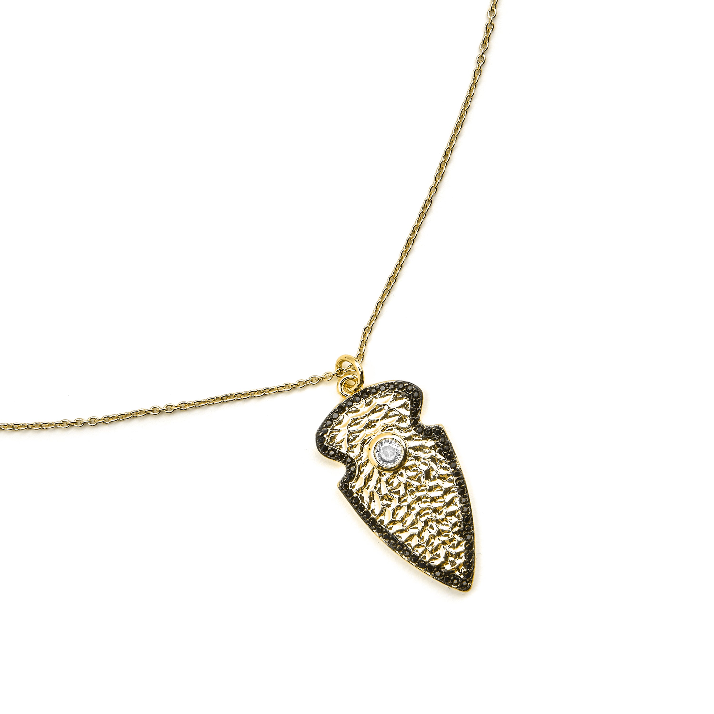 Collana con Zirconia Brillante finitura oro 18k - Otla