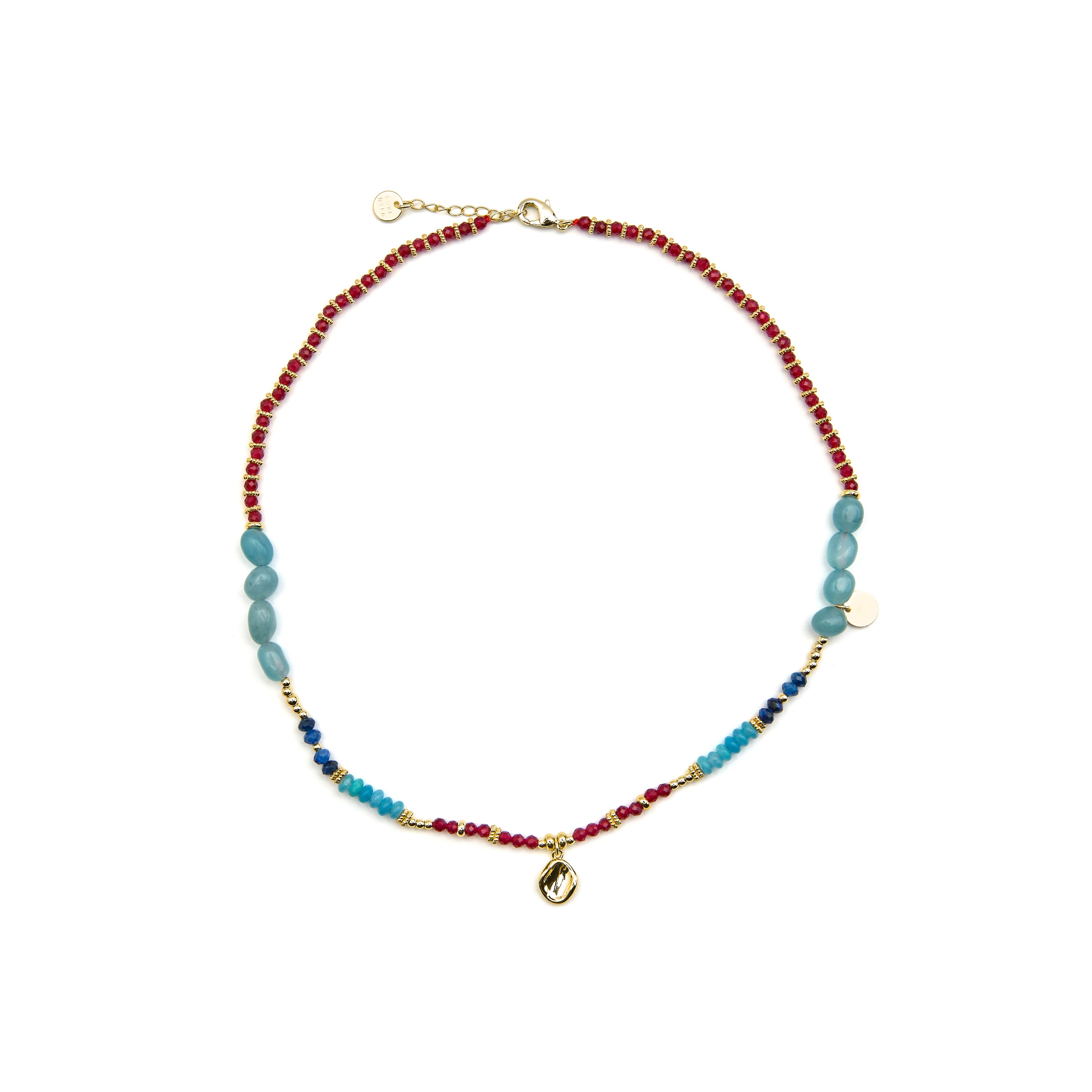 Collier avec Cristal Multicolore finition or 18k - Ney