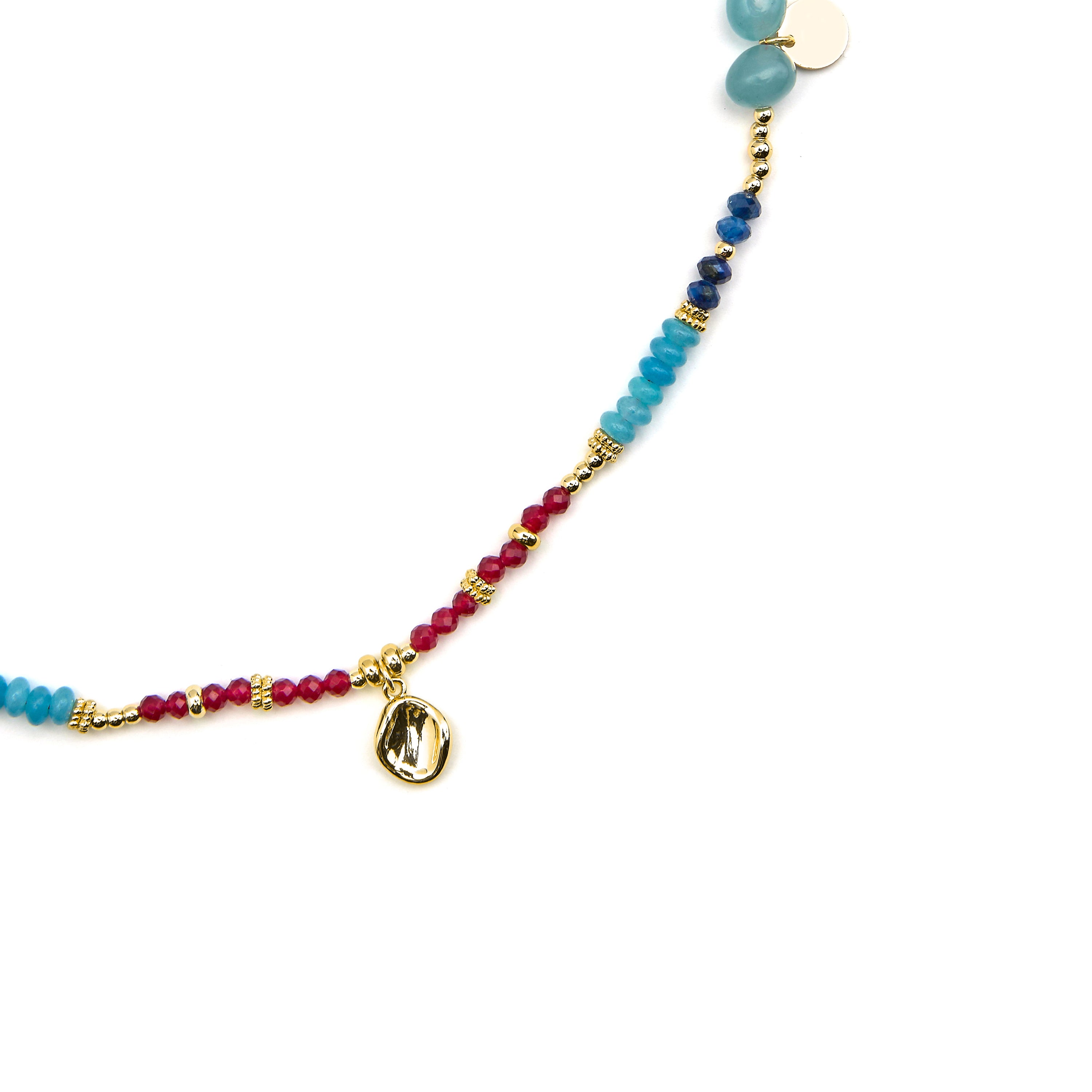 Collier avec Cristal Multicolore finition or 18k - Ney