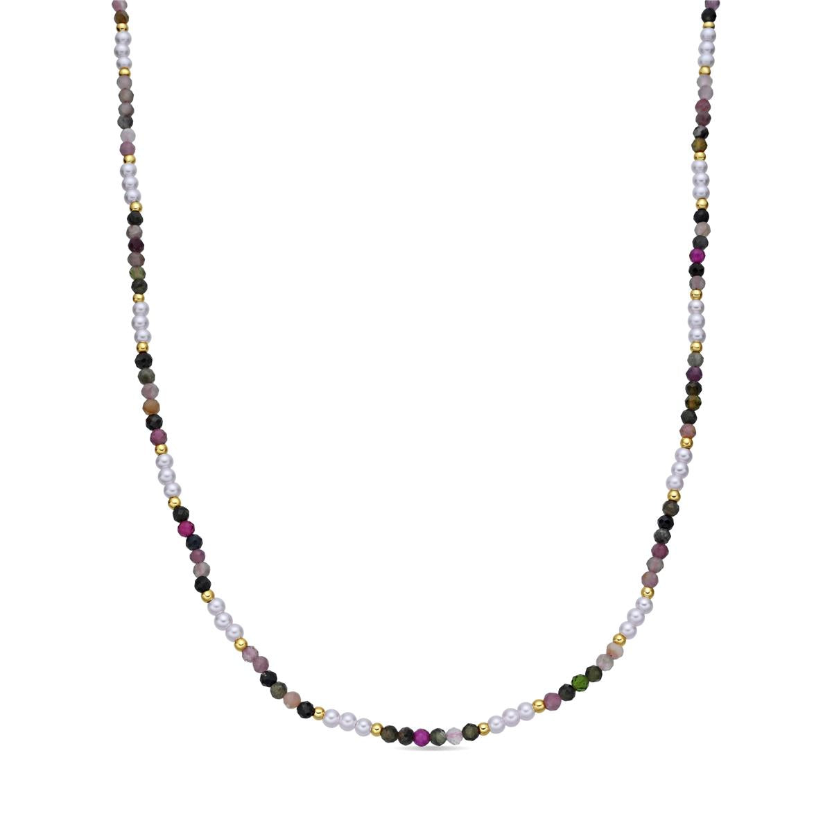 Collar de Turmalina Multicolor acabado en oro amarillo 18k - Sury