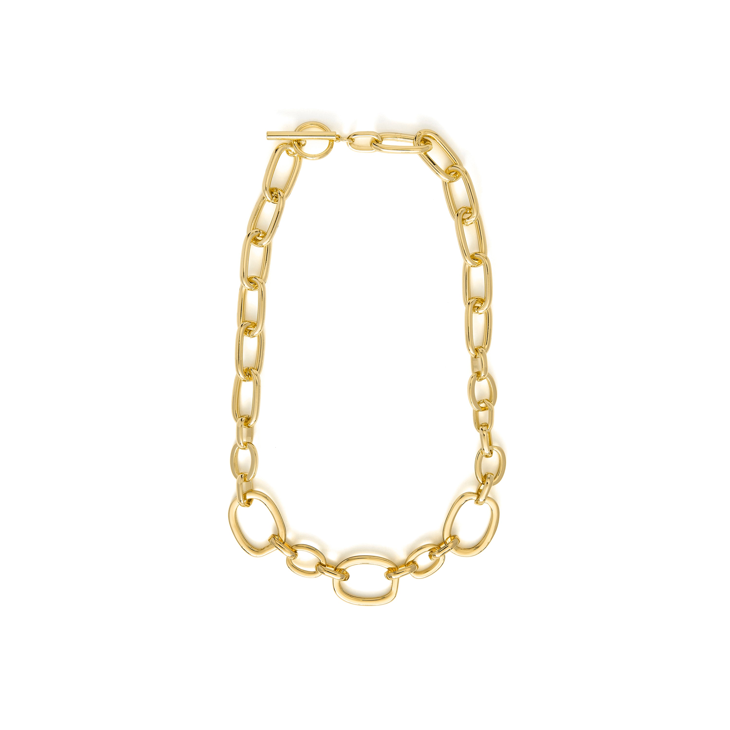 Colar acabado em ouro amarelo 18k - Danli