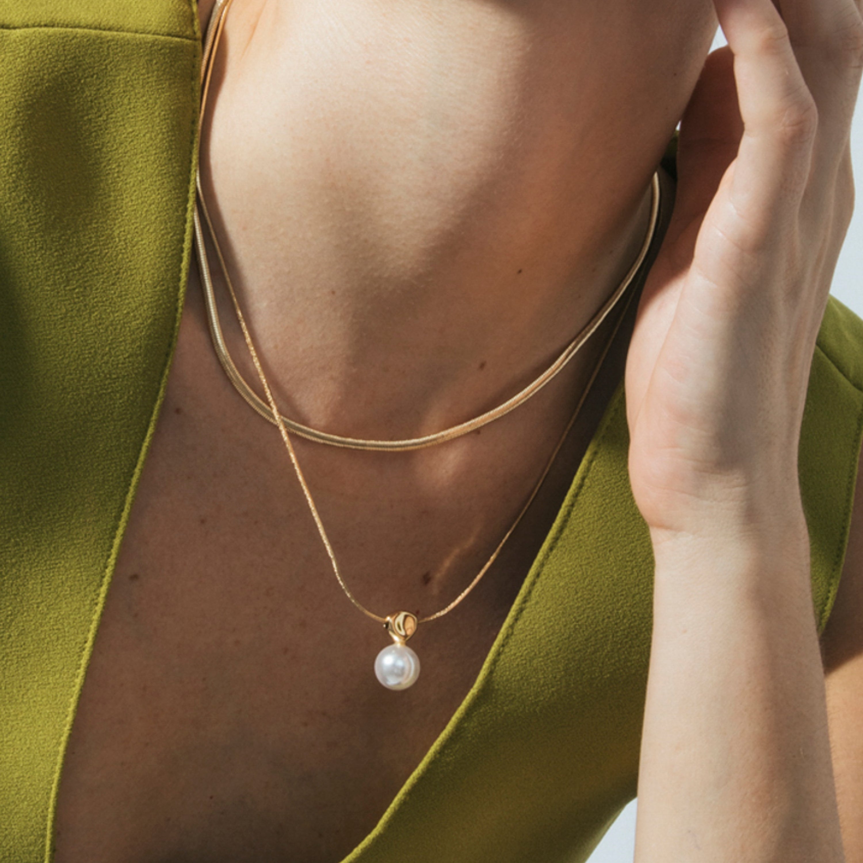 Collier finition en or jaune 18k - Cerya