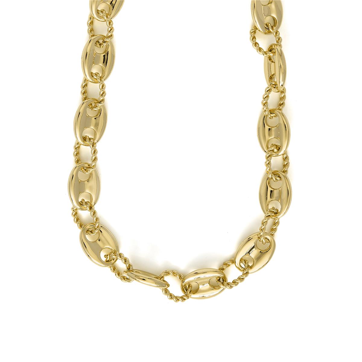 Collar acabado en oro amarillo 18k - Laroth