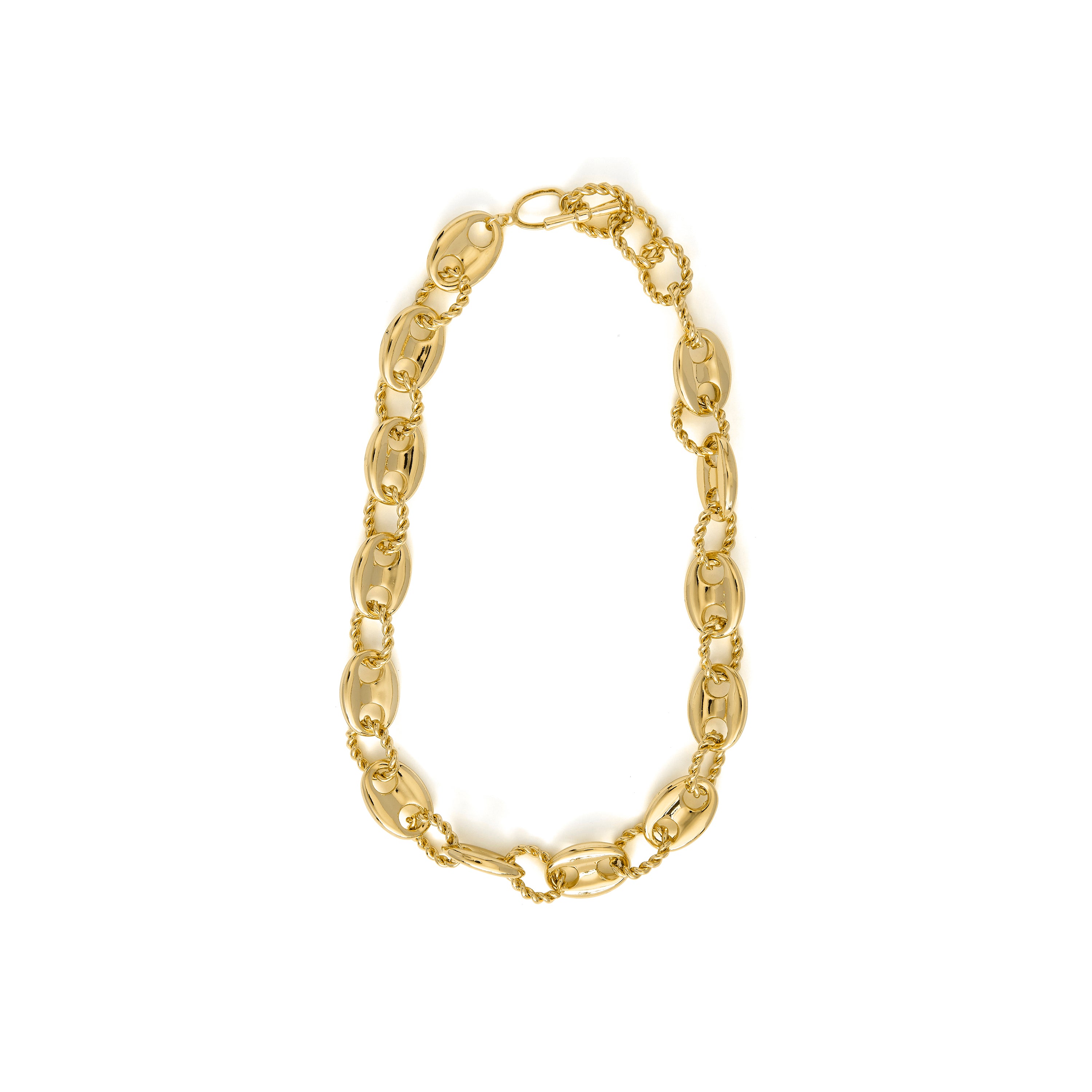 Colar acabado em ouro amarelo 18k - Laroth