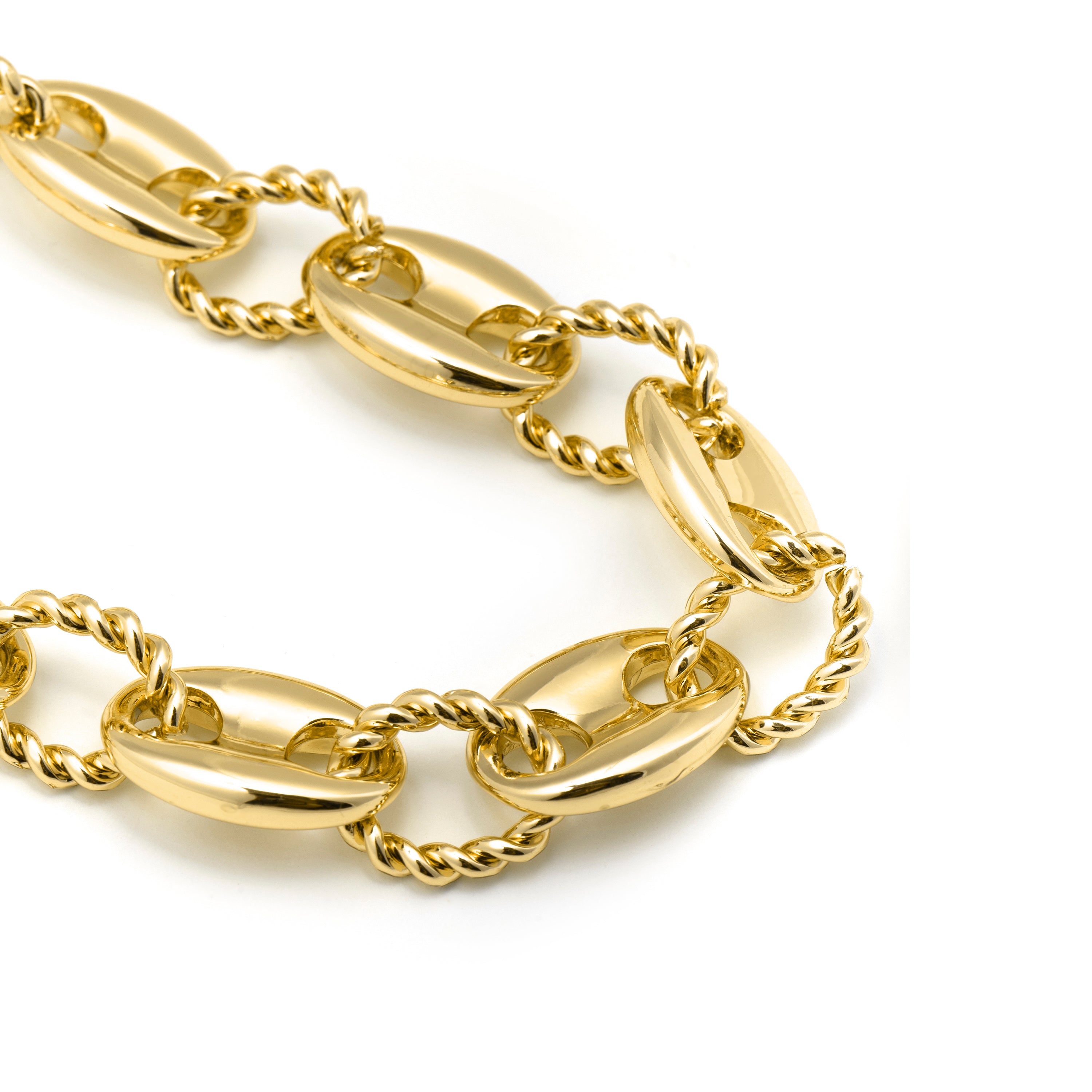 Colar acabado em ouro amarelo 18k - Laroth