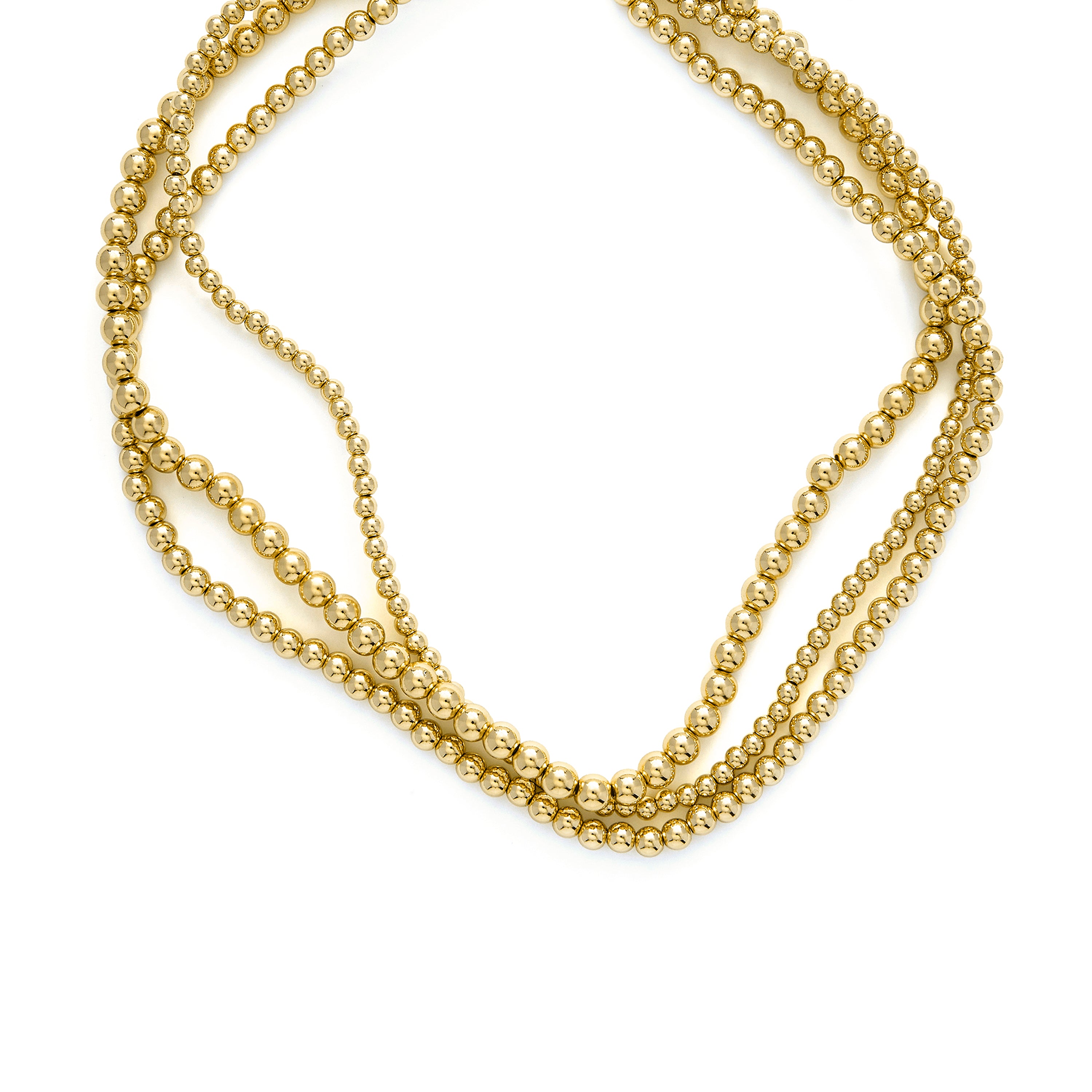 Halsband mit 18k Gelbgold-Finish - Bielzu
