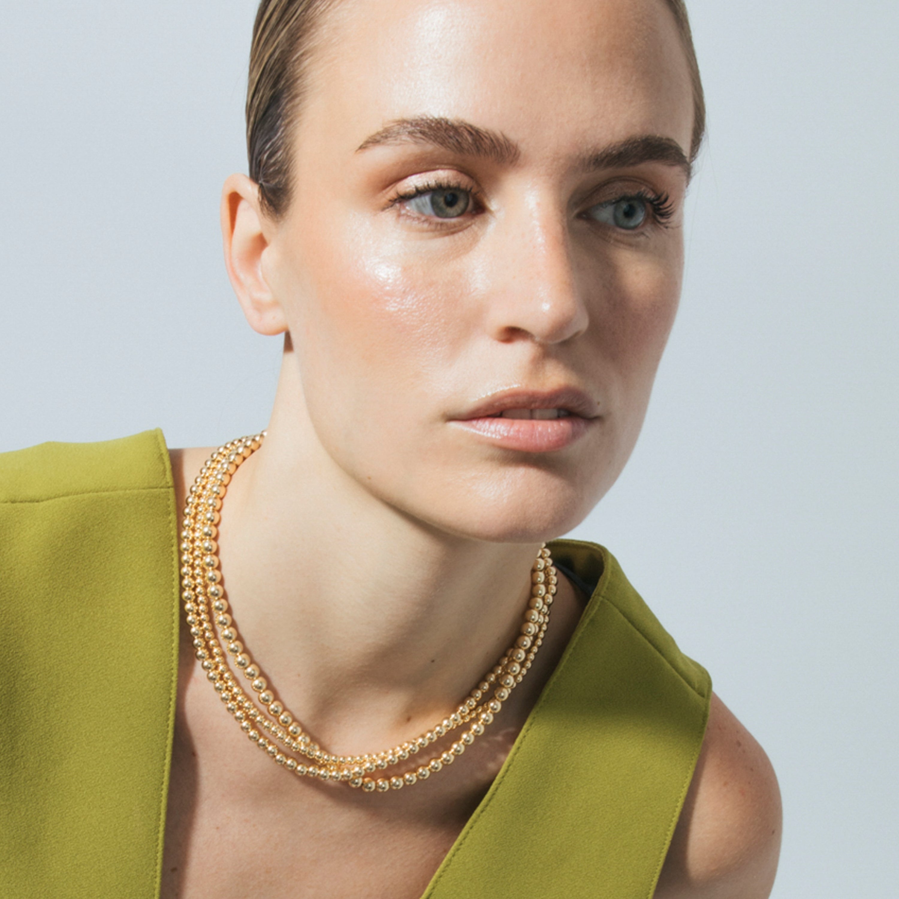 Collar acabado en oro amarillo 18k - Bielzu