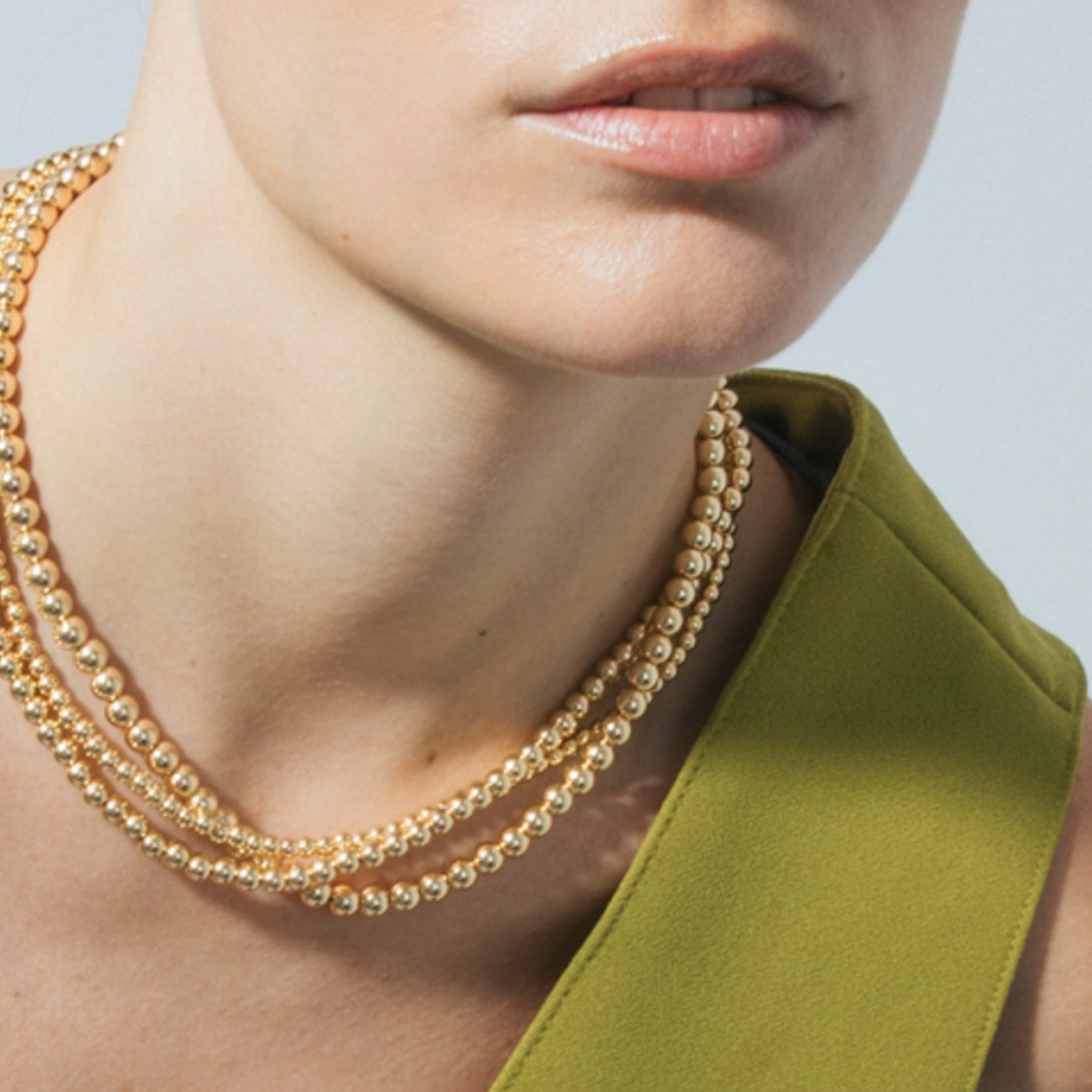 Collar acabado en oro amarillo 18k - Bielzu