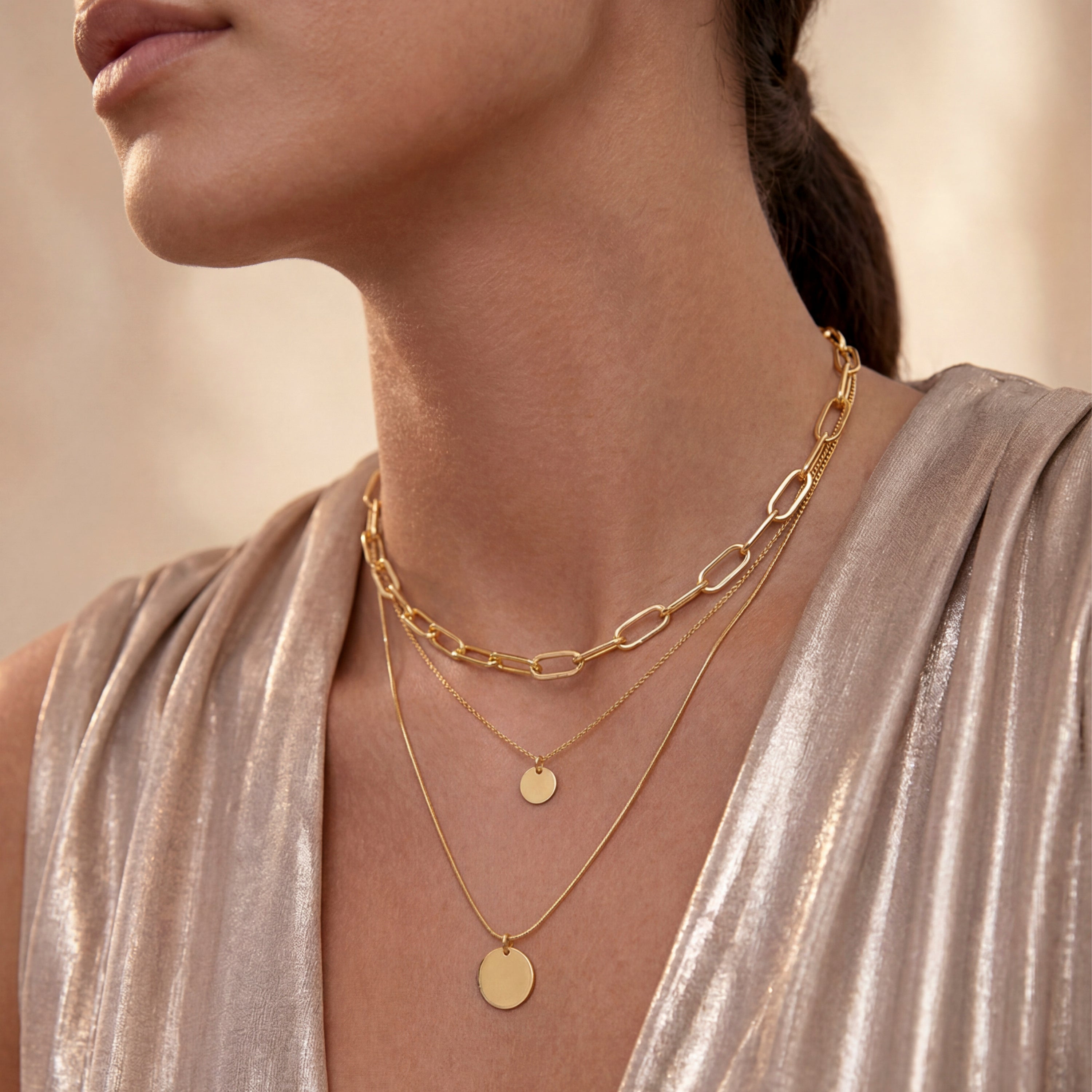 18k Yellow Gold Finished Necklace - Hanoi