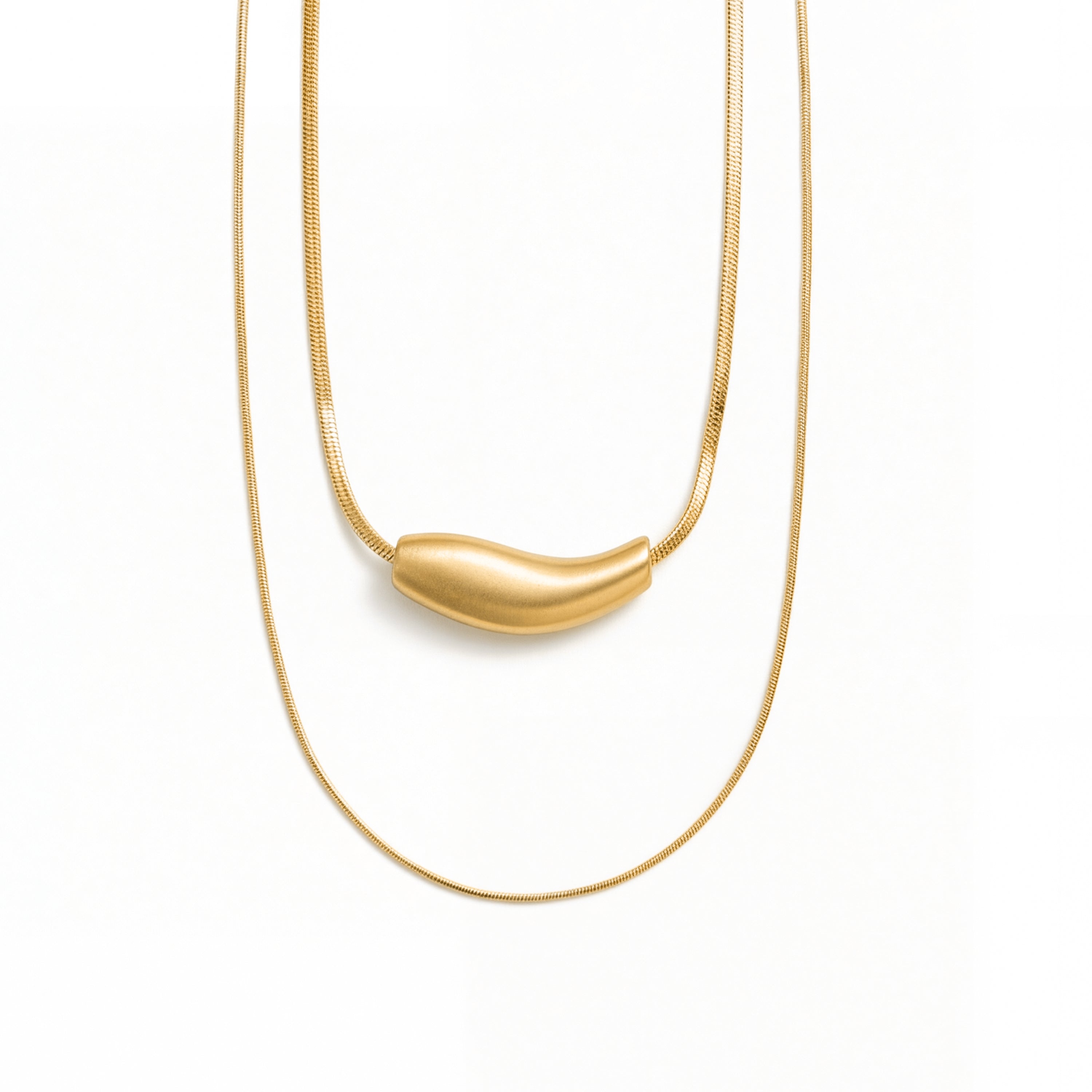 Halskette mit 18k Gelbgold-Finish - Syten