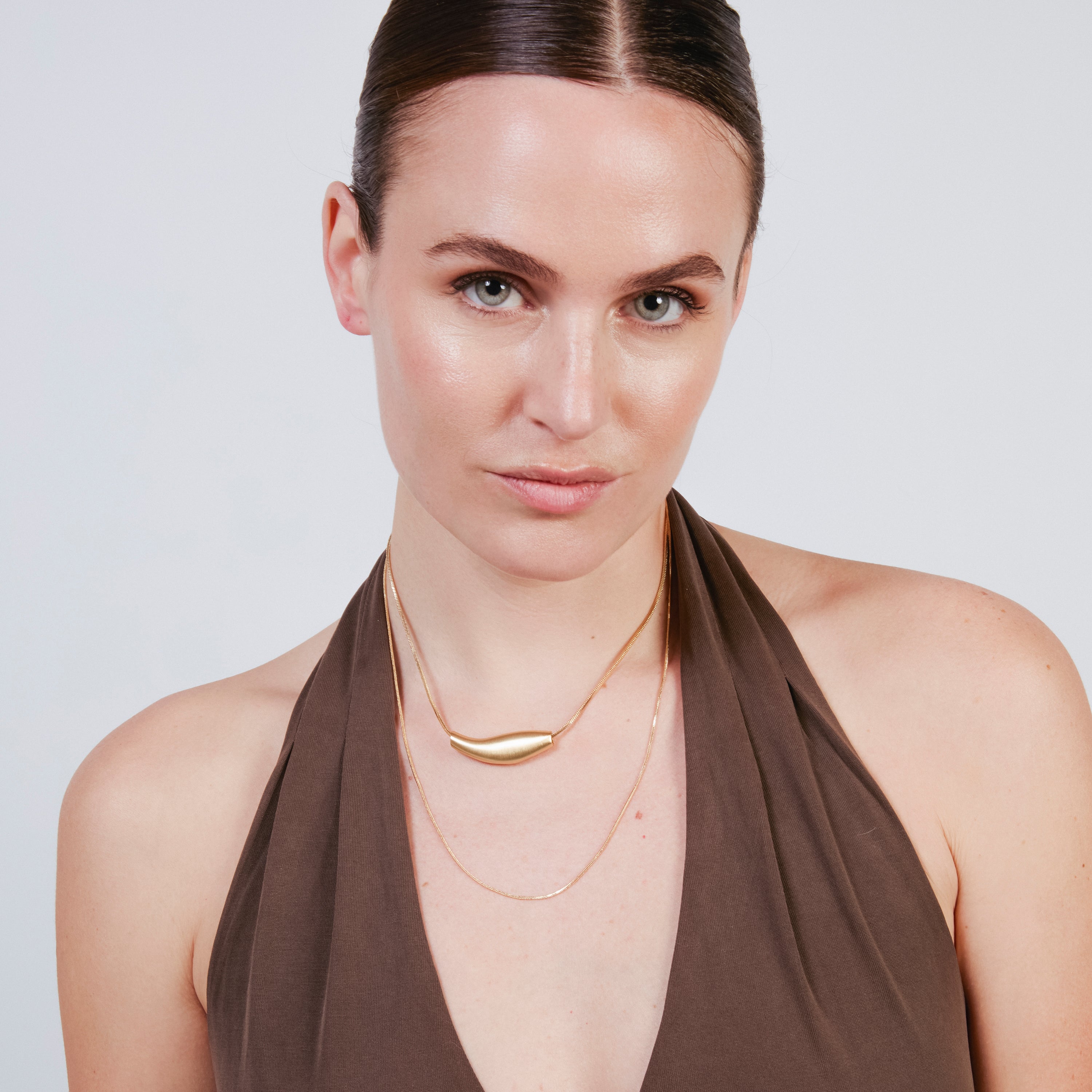 Halskette mit 18k Gelbgold-Finish - Syten