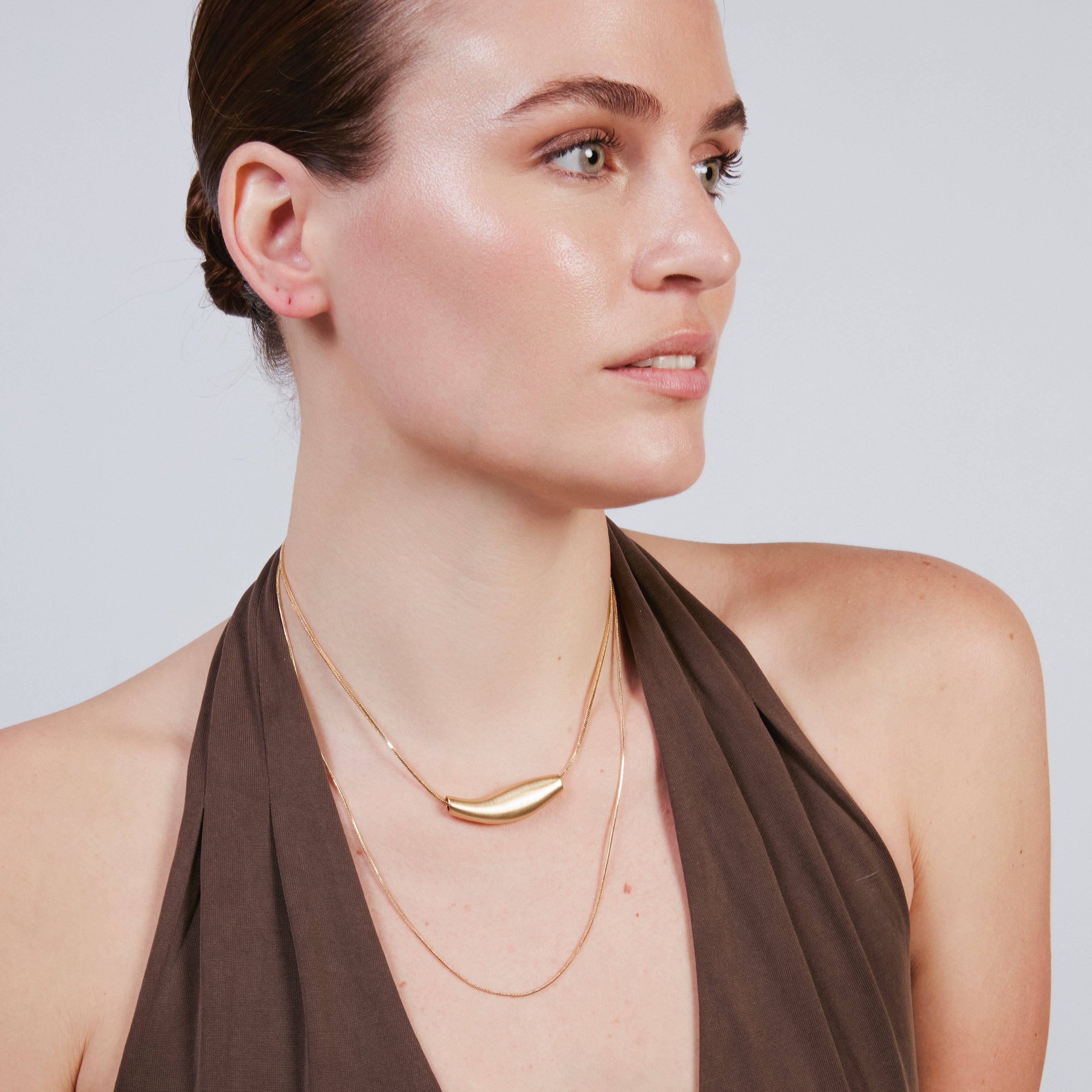 Halskette mit 18k Gelbgold-Finish - Syten