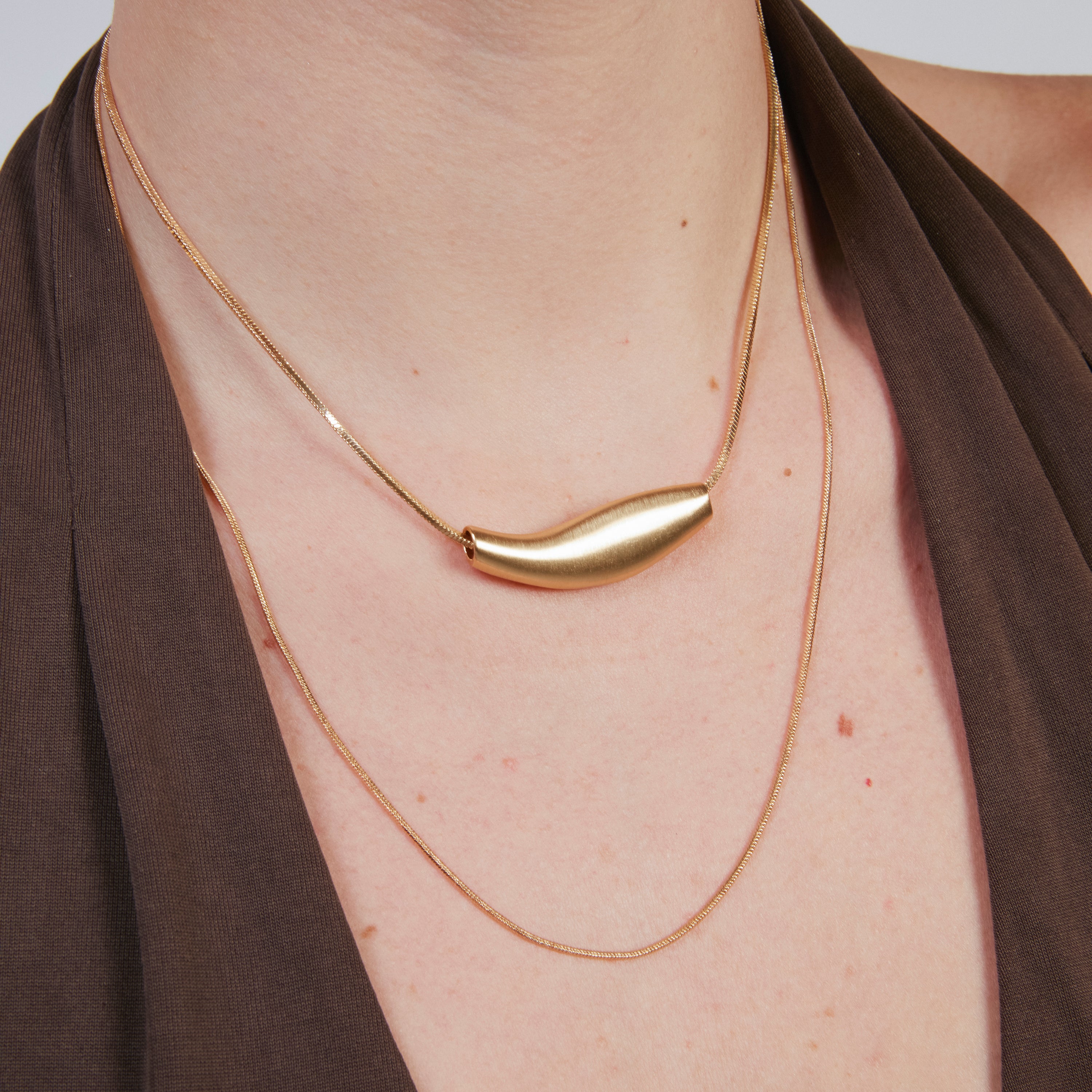 Halskette mit 18k Gelbgold-Finish - Syten