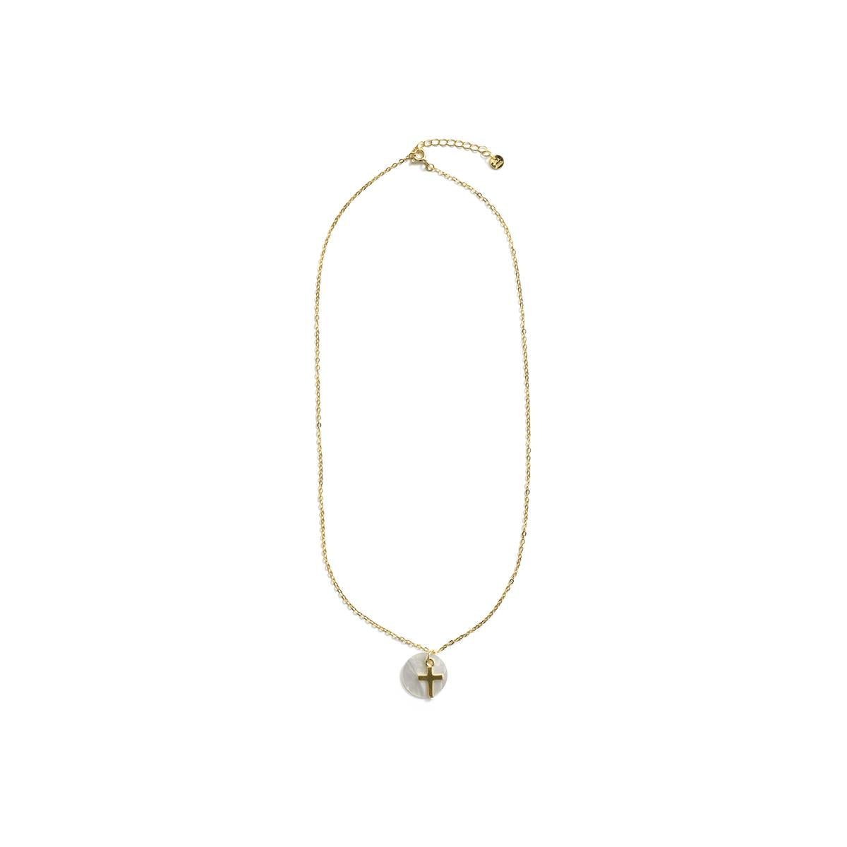 Collana di Madreperla Bianca con finitura in oro giallo 18k - Yrmul