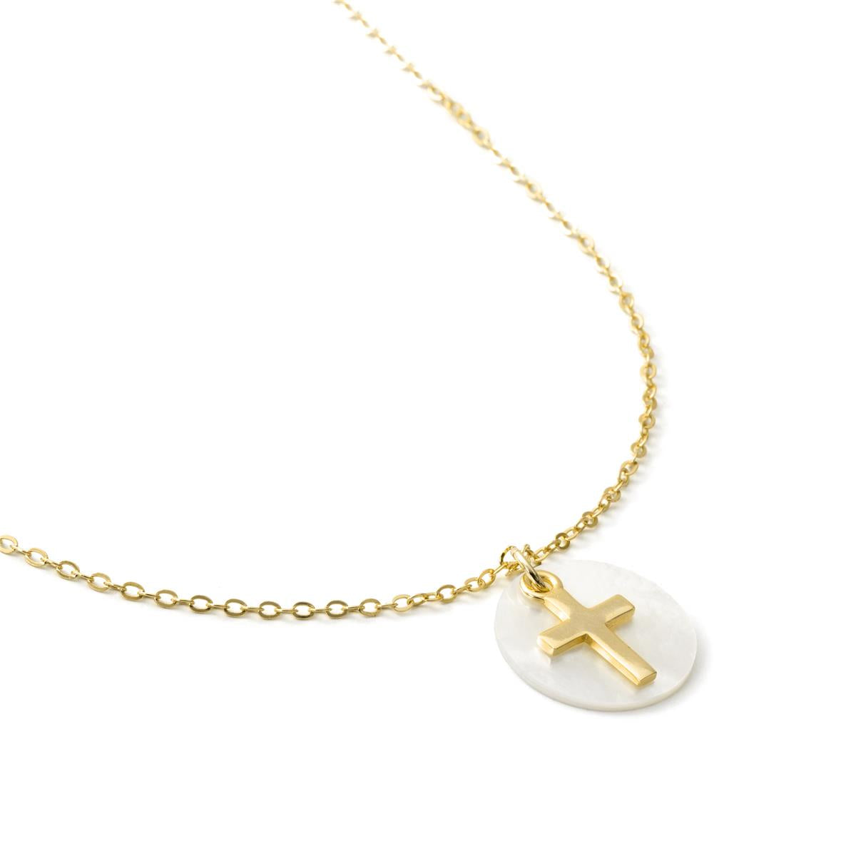 Collana di Madreperla Bianca con finitura in oro giallo 18k - Yrmul