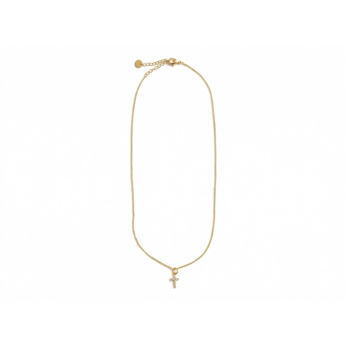 Collana con zircone brillante finitura in oro giallo 18k - Askom
