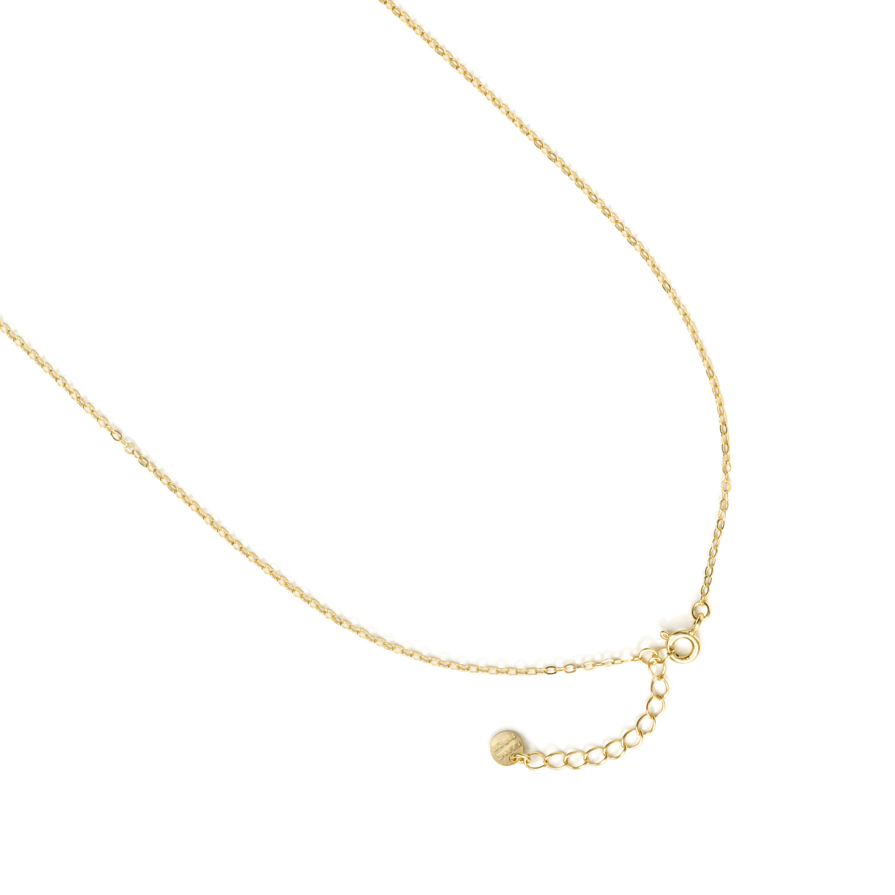 Collar de Cuarzo Hidrotermal Verde Paraiba acabado en oro amarillo de 18k - Chirat
