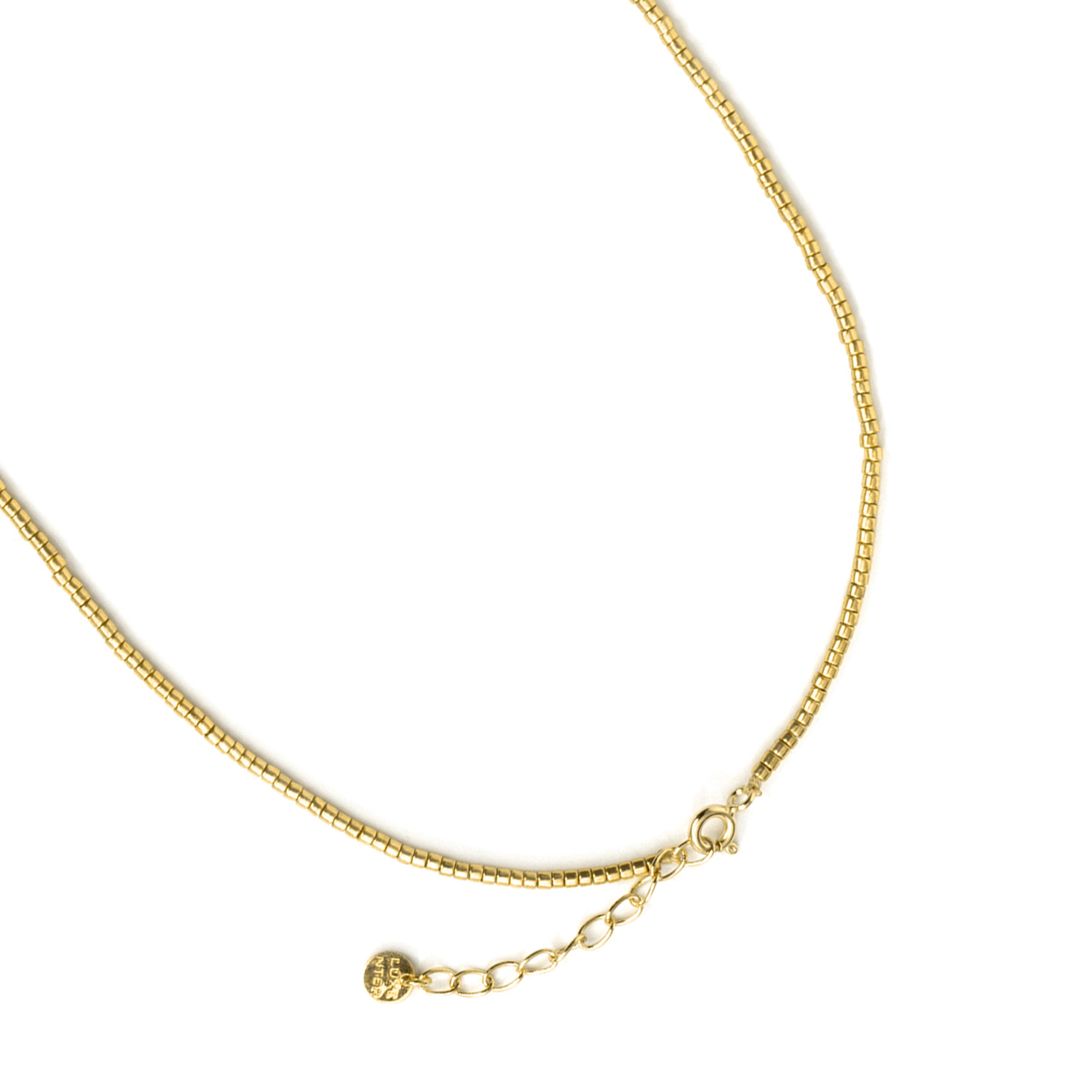 Collar de Circonita Brillante acabado en oro amarillo de 18k - Arbol Vida