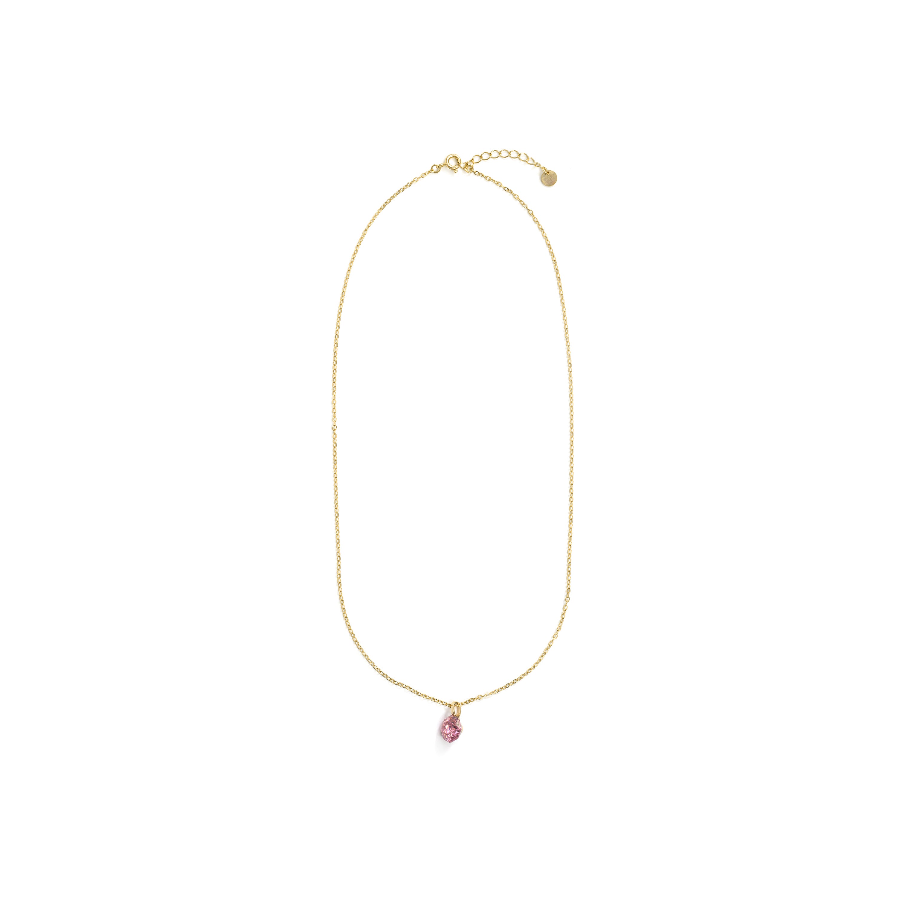 Collar de Circonita Rubí acabado en oro amarillo de 18k - Lisath