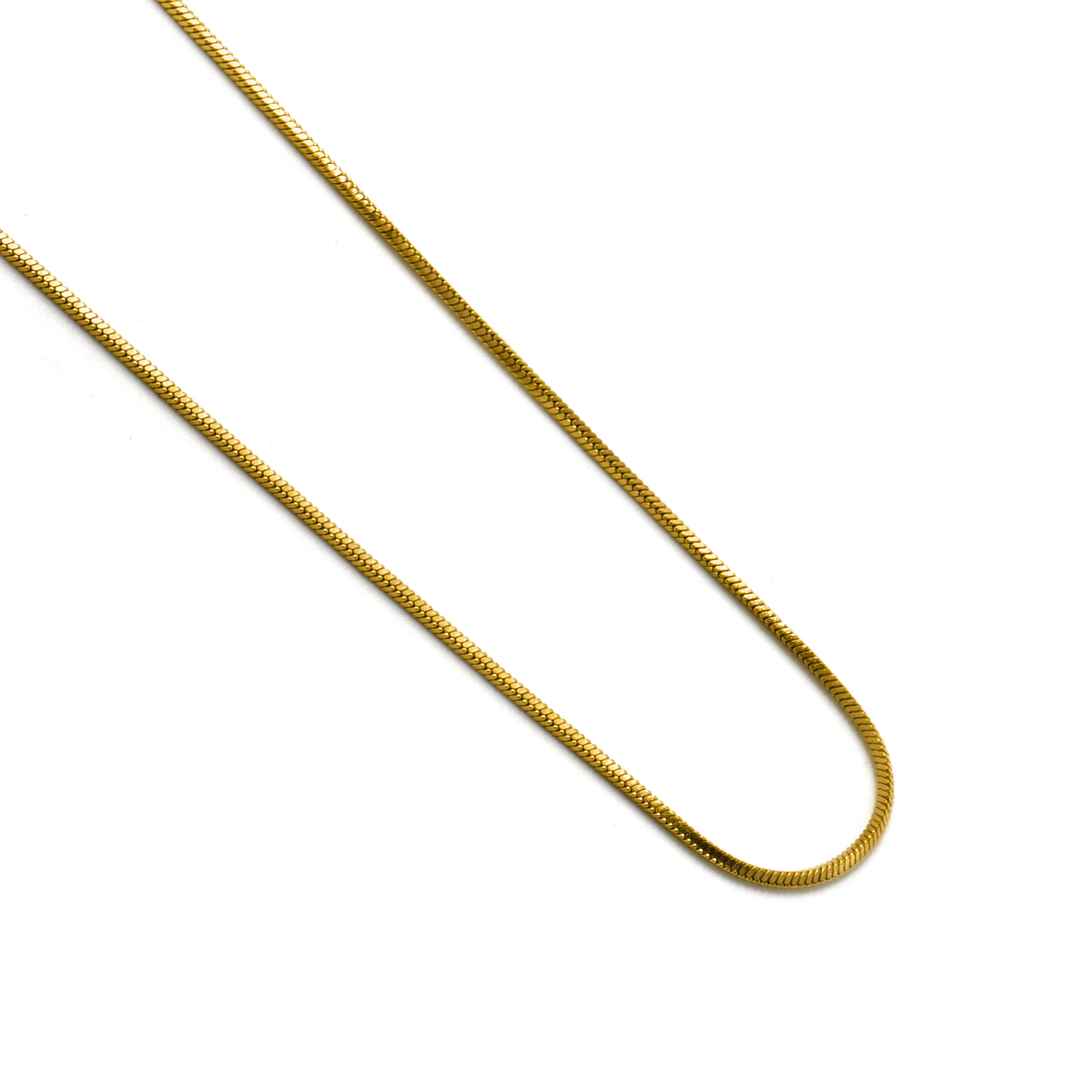 Colar de 45cm acabado em Ouro Amarelo de 18K - Nesil