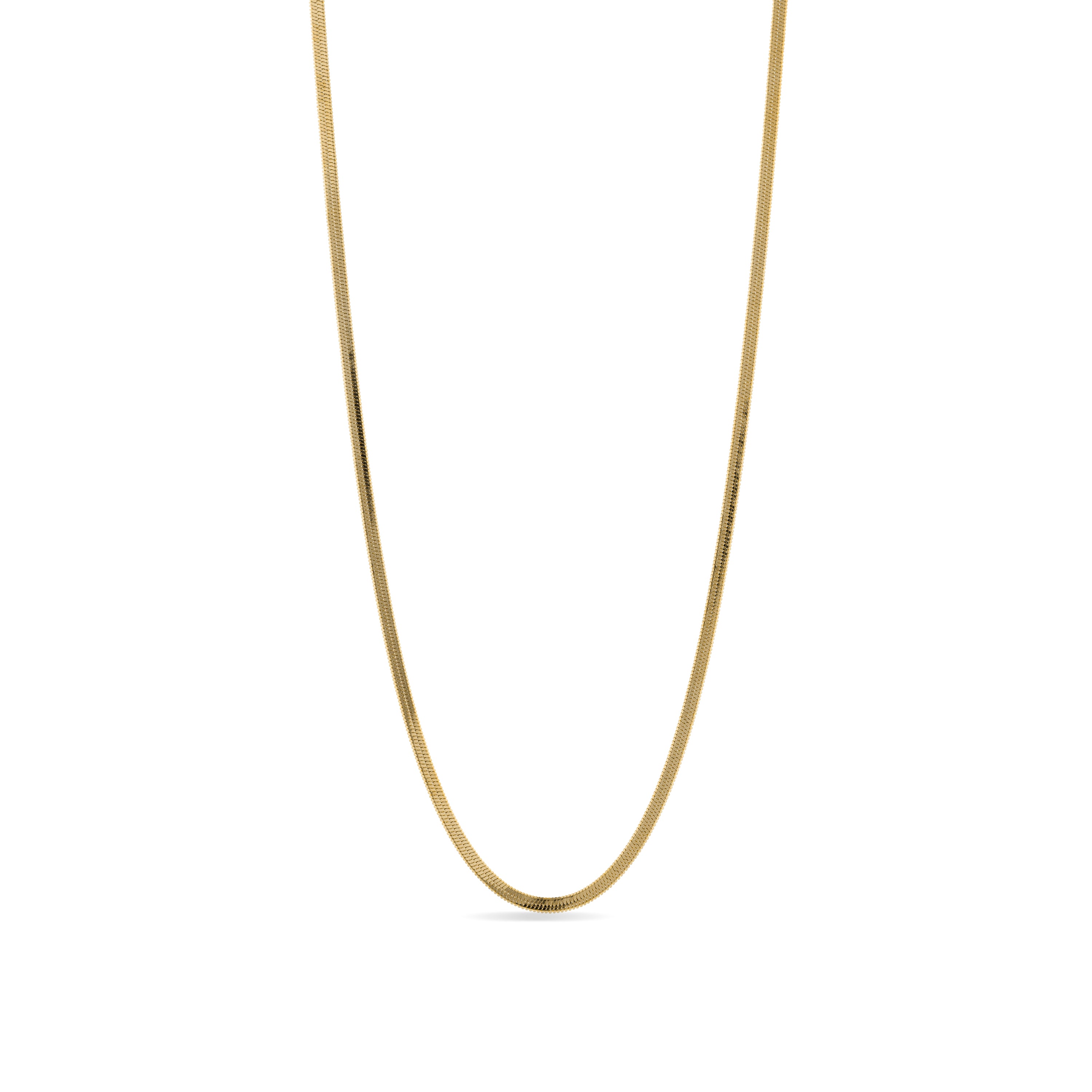 Halskette 45cm mit 18K Gelbgold-Finish - Hiu