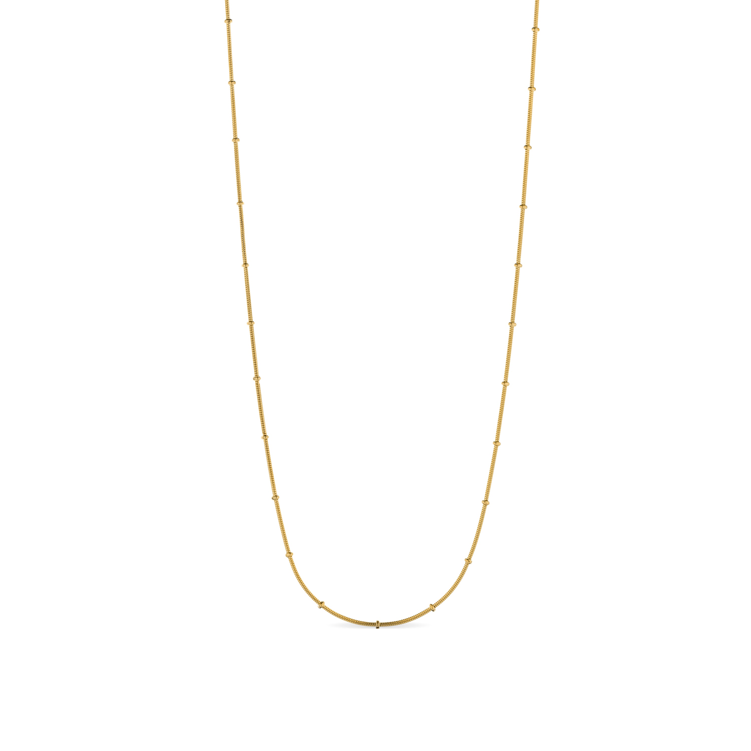 45cm necklace finished in 18K Yellow Gold - Thapai