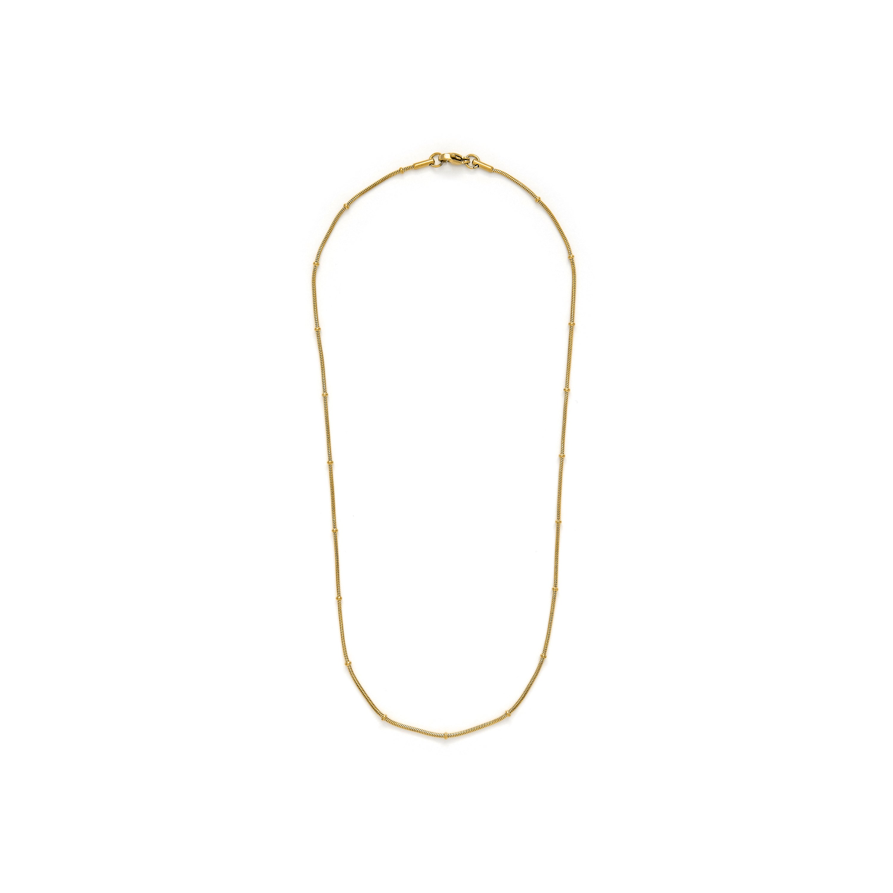 Collier de 45cm finition en Or Jaune 18K - Thapai