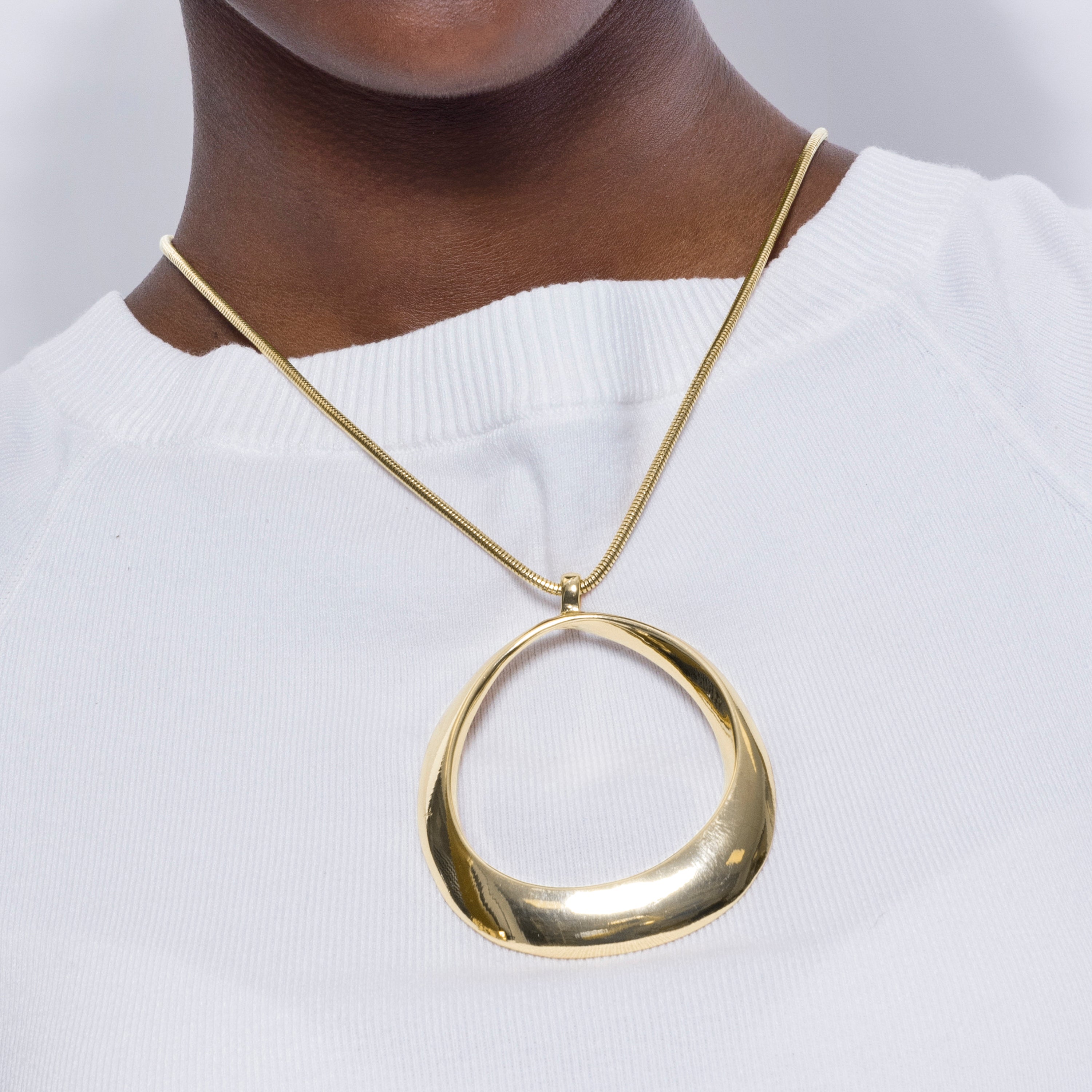 Collier finition en or jaune 18K - Mei