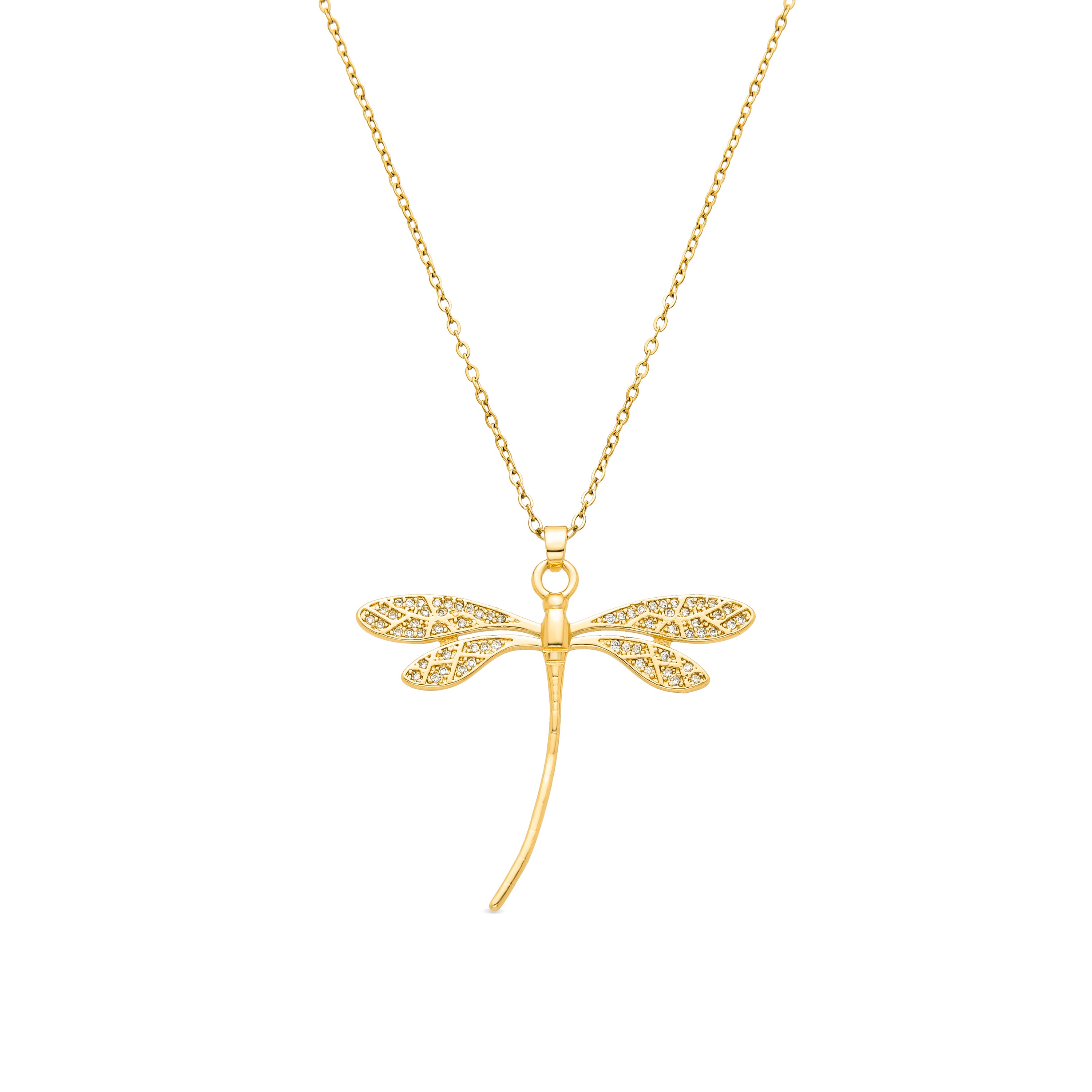 Collar con Circonita Brillante acabado oro 18K - Kual