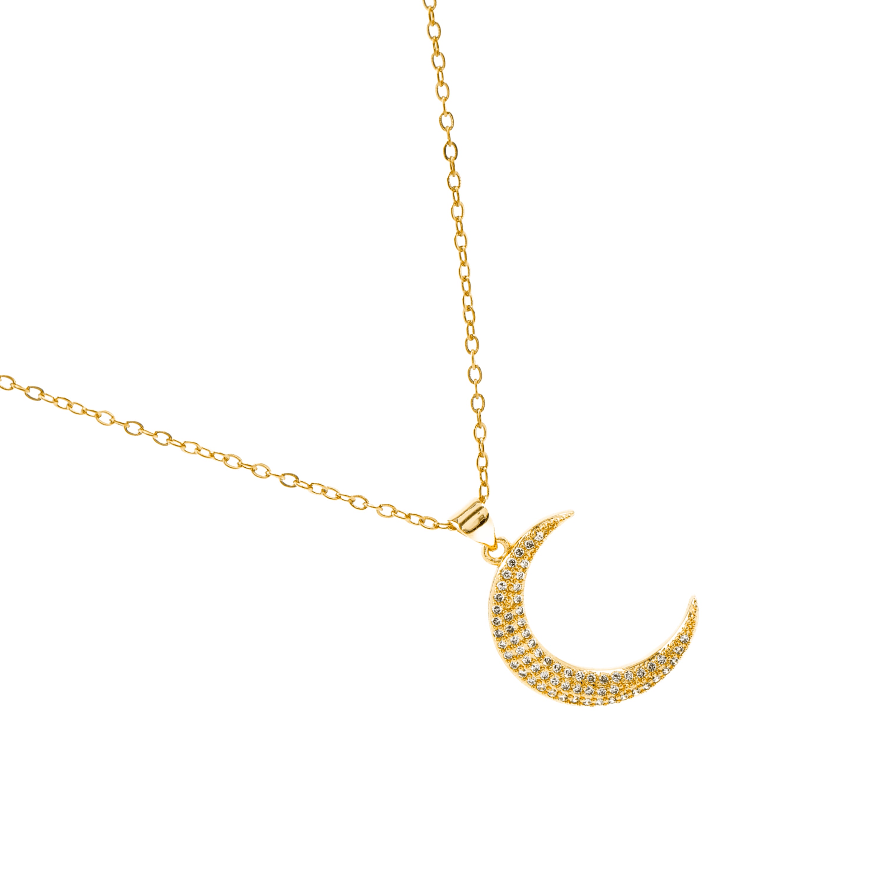 Colar com Zircónia Brilhante acabamento ouro 18K - Deoko
