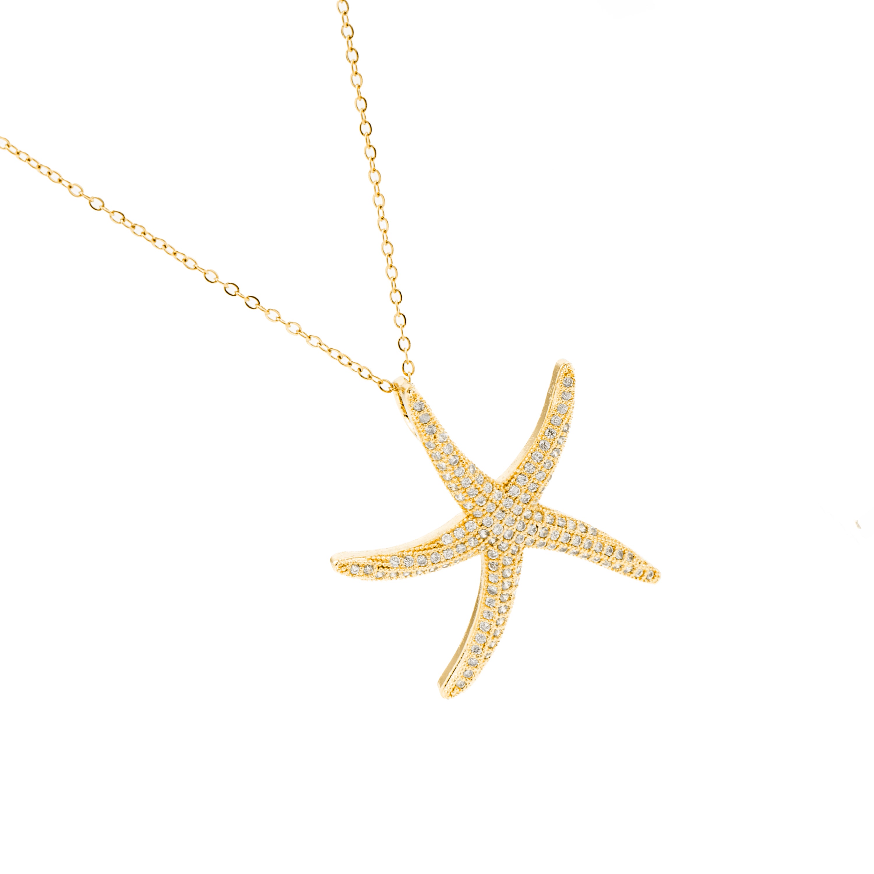 Collar con Circonita Brillante acabado oro 18K - Sirif