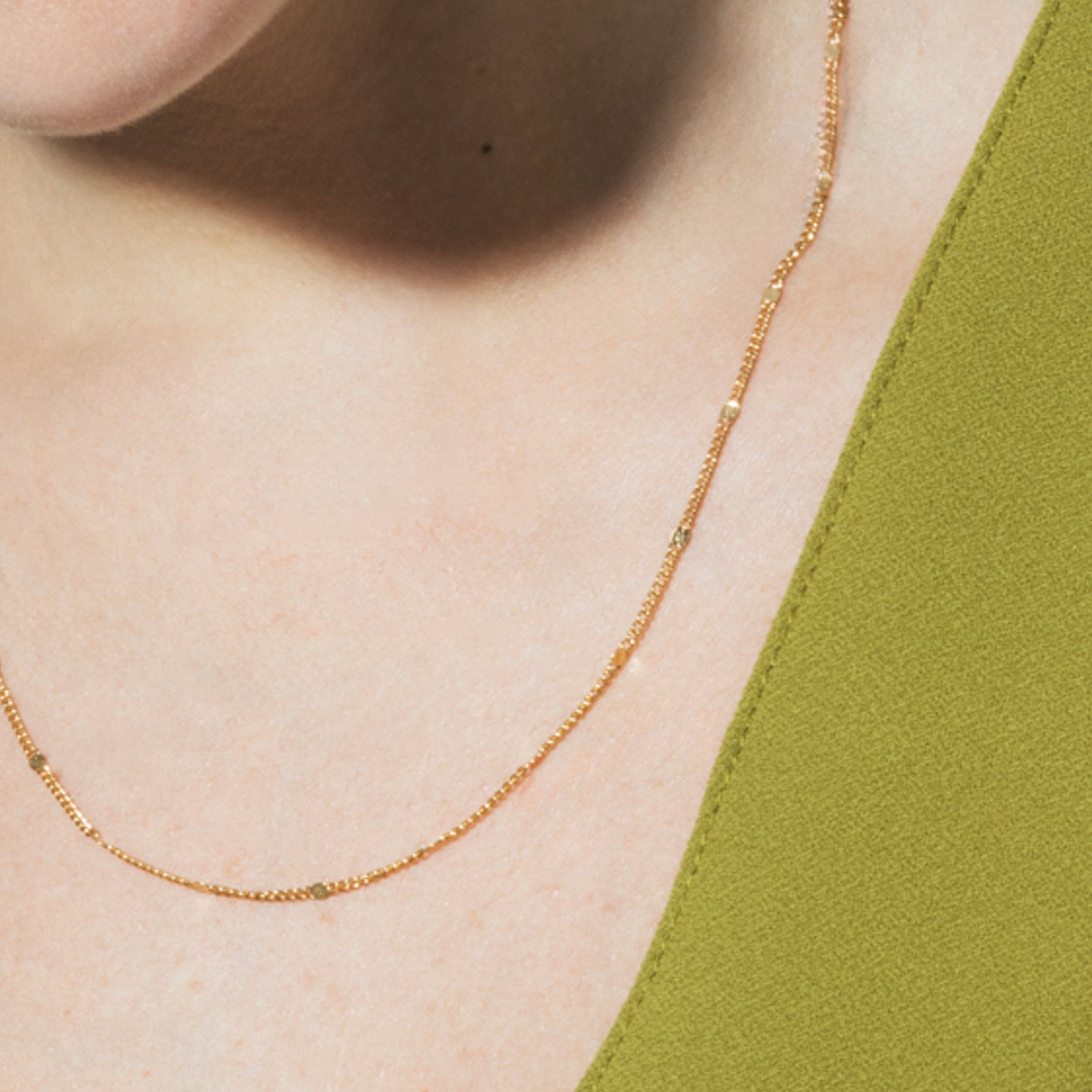 42cm necklace finished in 18k Yellow Gold - Dimha