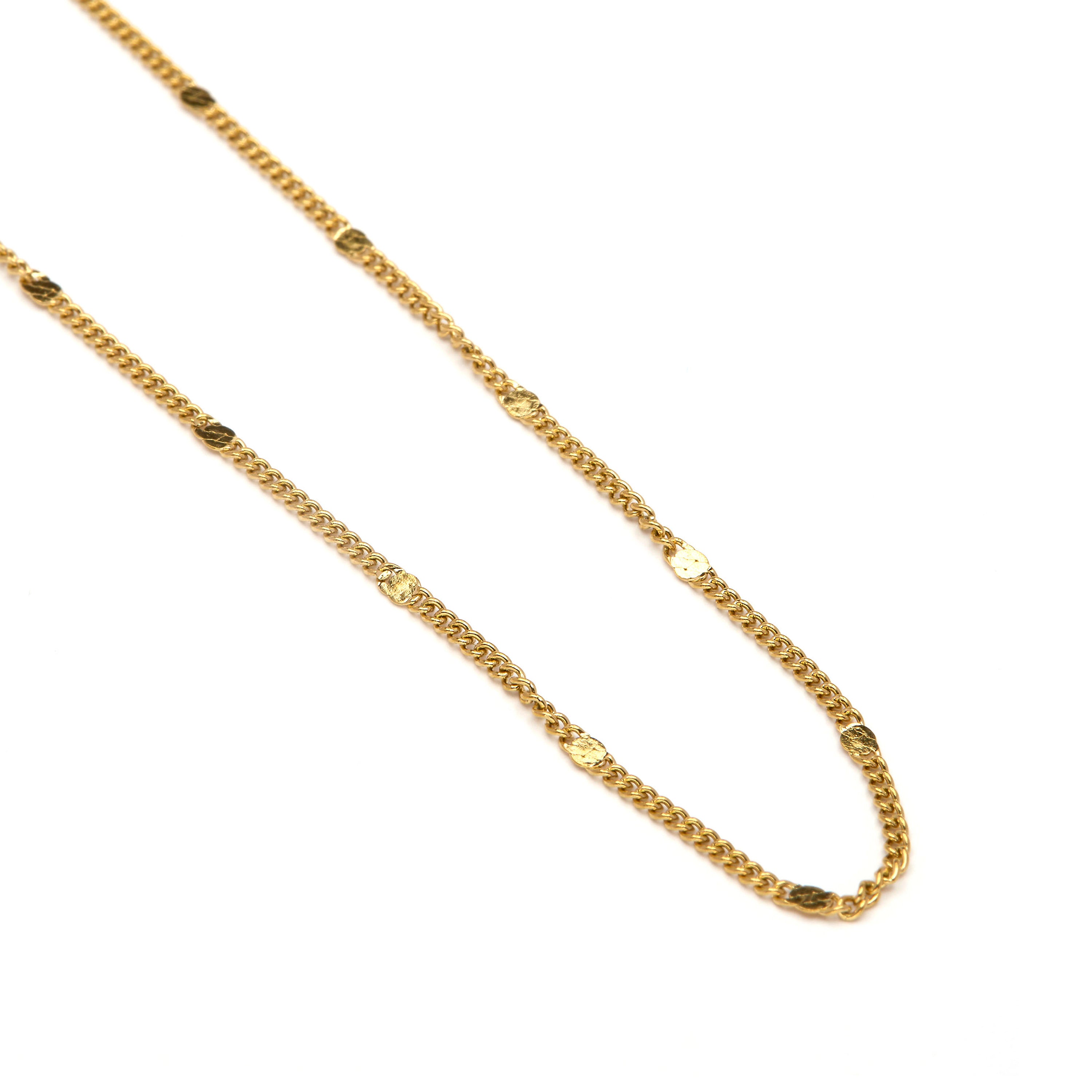 Halskette 50 cm mit 18k Gelbgold-Finish - Dimha