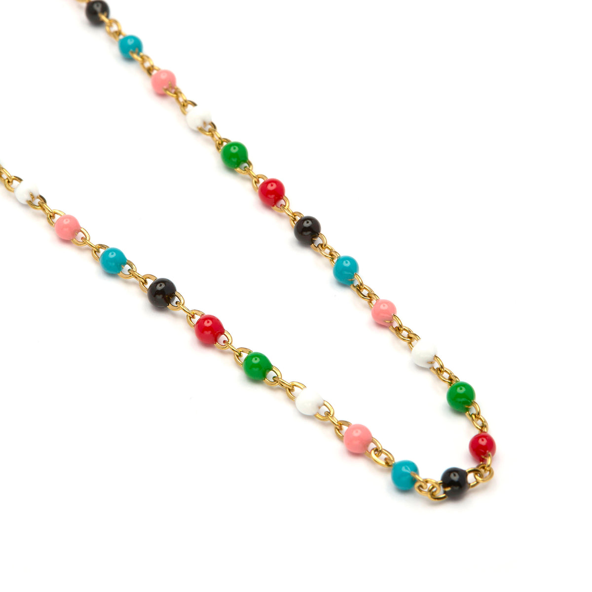 Halskette 45cm mit 18k Gelbgold-Finish - Ahaki