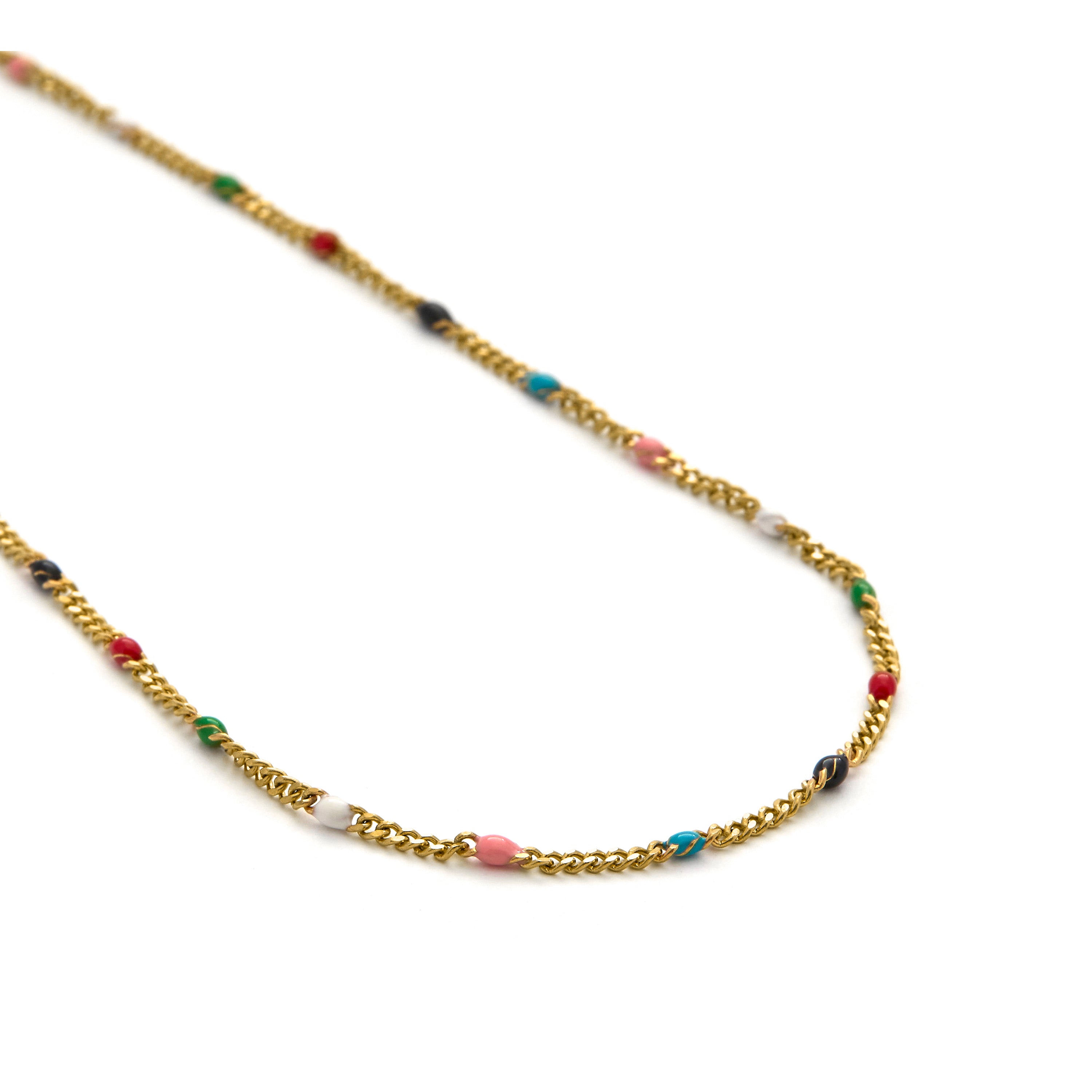 Collar de 45cm acabado en Oro Amarillo de 18k - Ramio