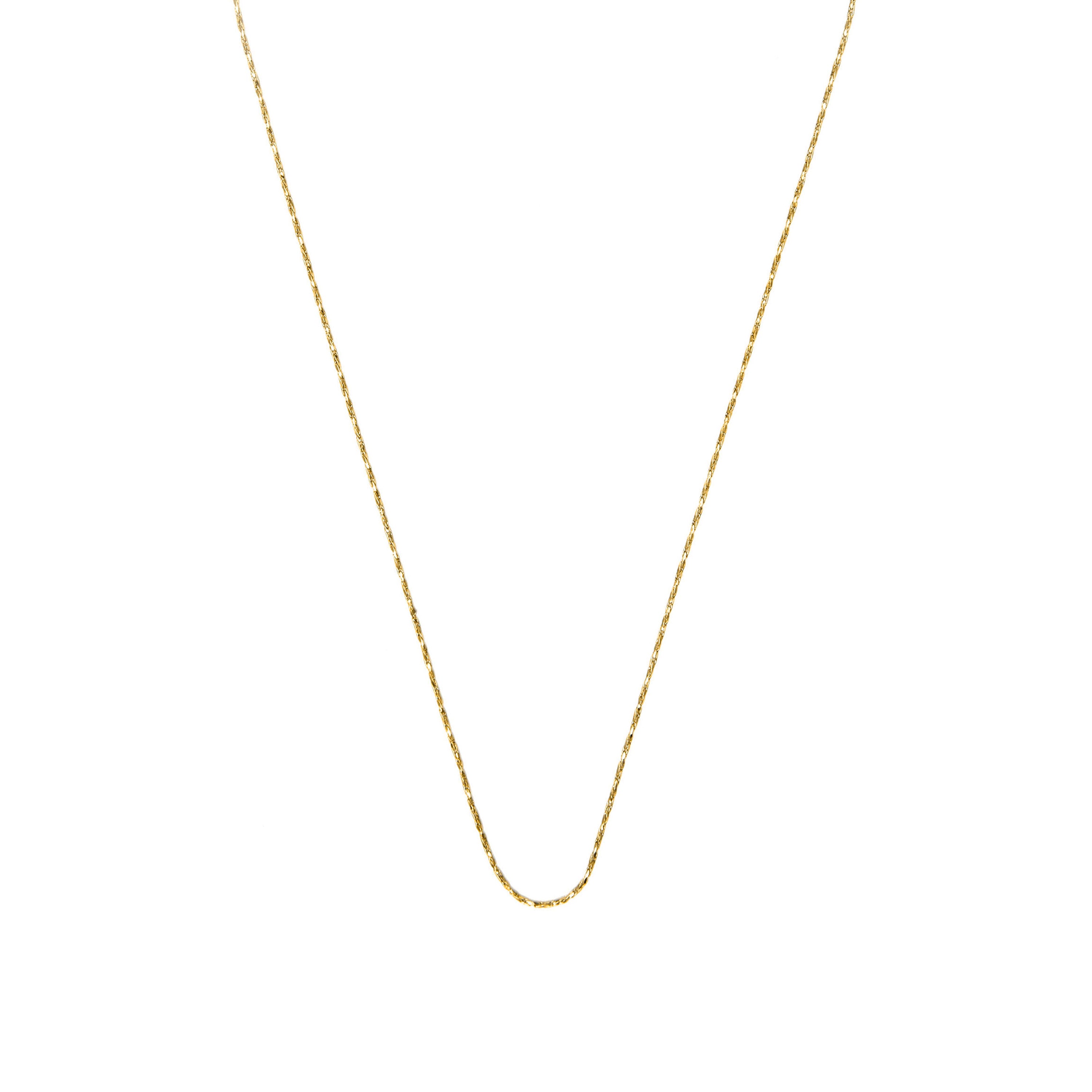 Halskette 45cm mit 18k Gelbgold-Finish - Abki