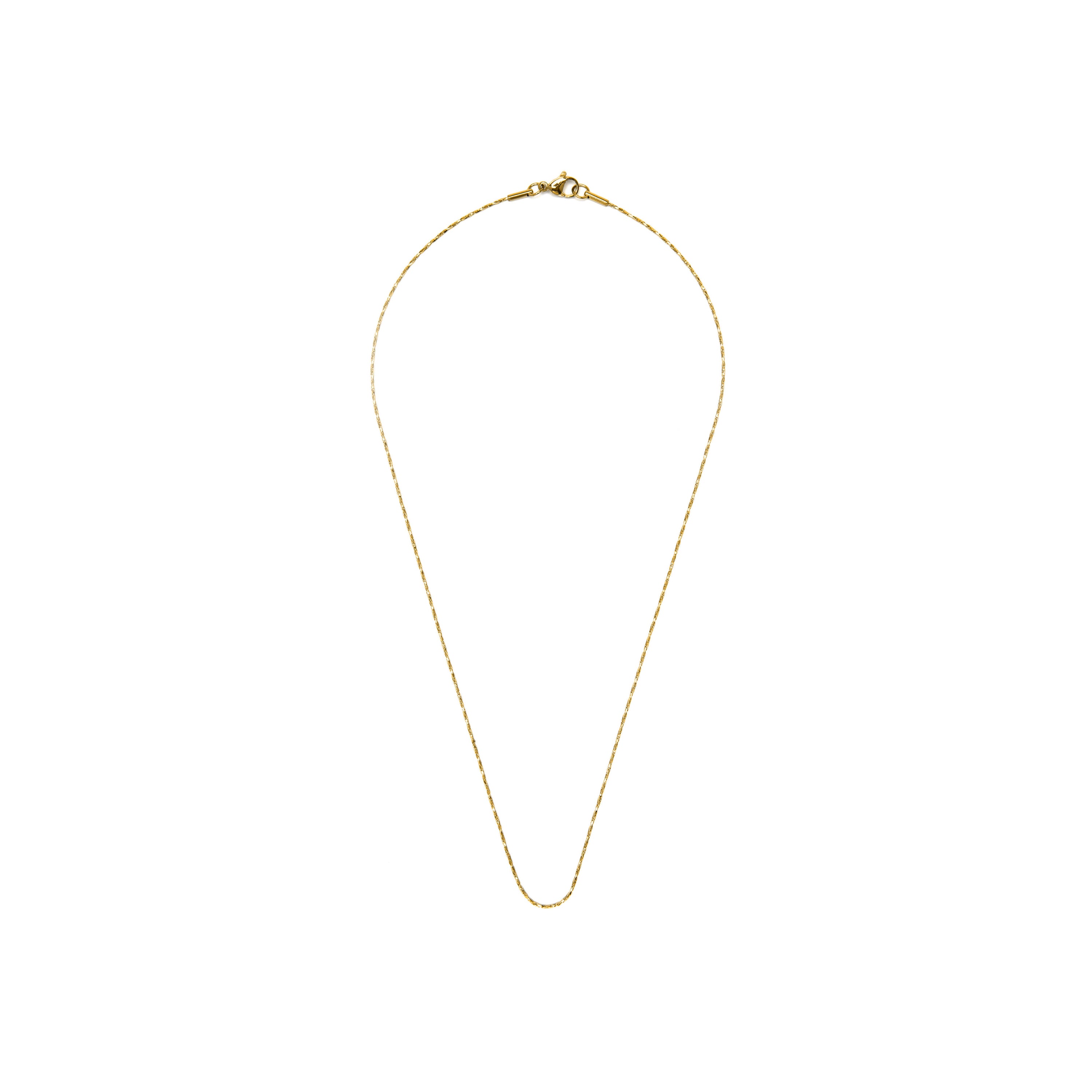Halskette 45cm mit 18k Gelbgold-Finish - Abki